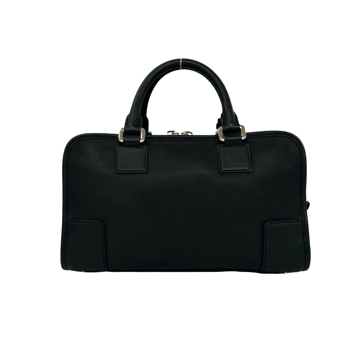 Loewe Black Leather Boston Bag Handbag Shoulder Bag (Pre-Owned)