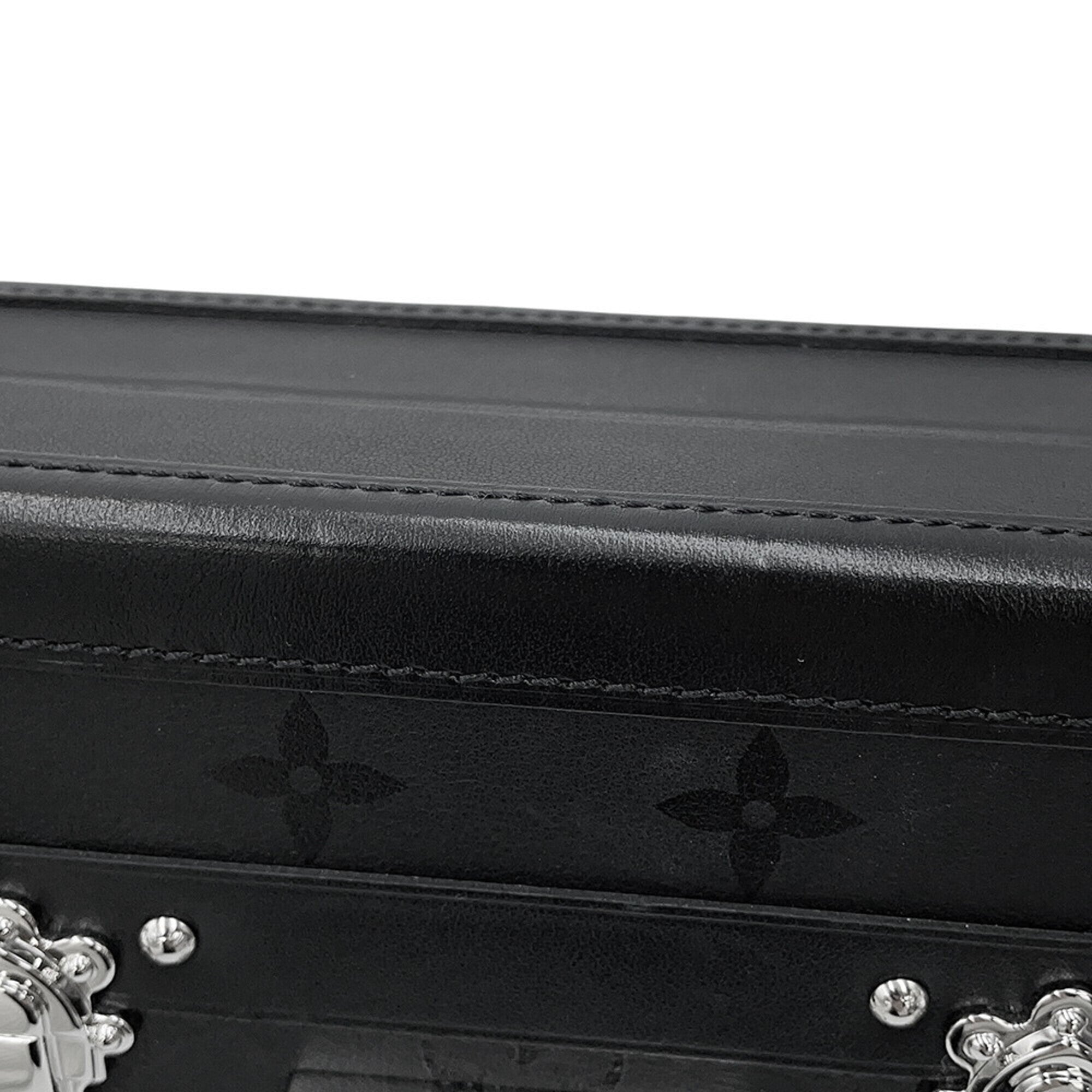 Louis Vuitton Monogram Noir Monogram Clutch Bag Handbag Shoulder Bag (Pre-Owned)