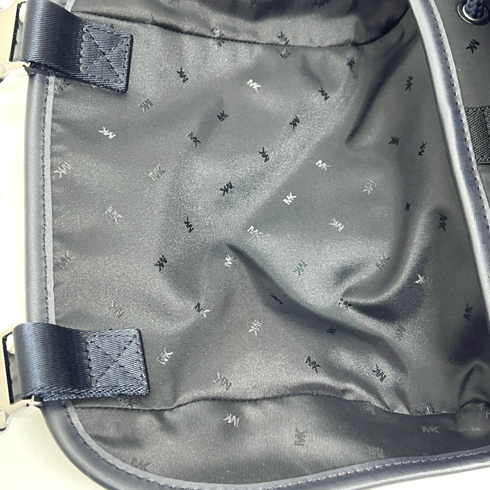 Michael Kors Navy Pvc Leather Backpack (Pre-Owned)
