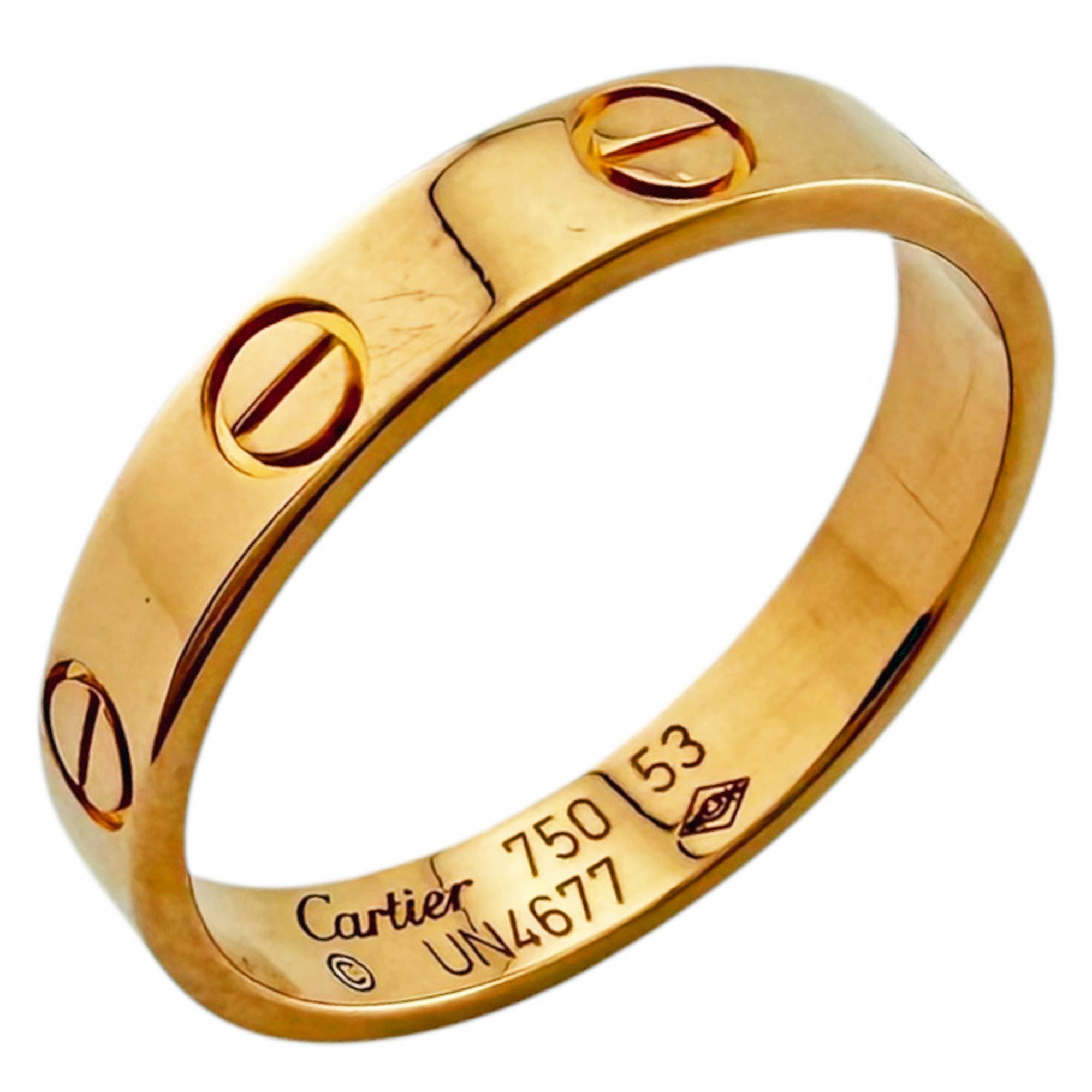 Cartier Love Pink Gold (18K) Band Ring (Pre-Owned)