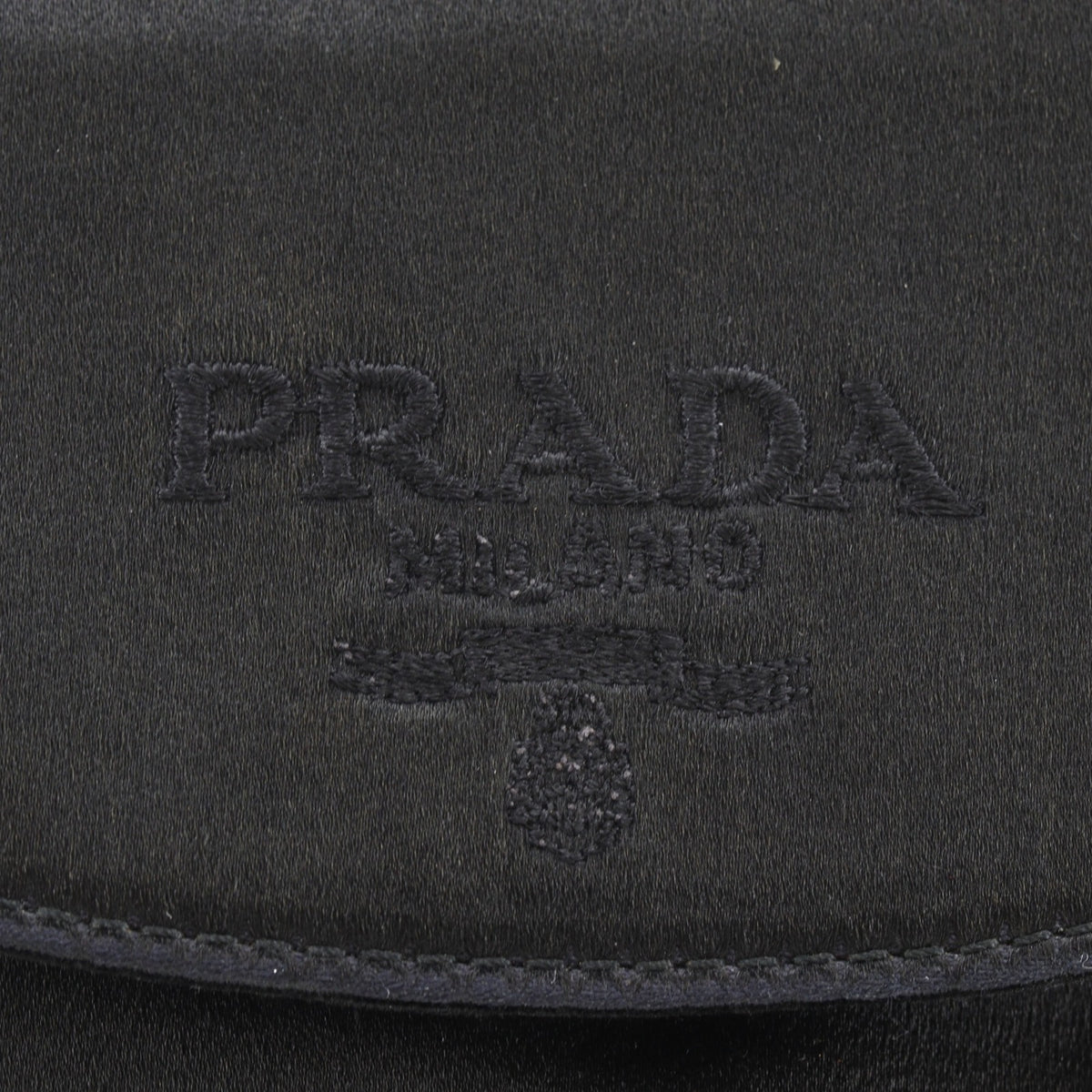 Prada Black Satin Shoulder Bag (Pre-Owned)