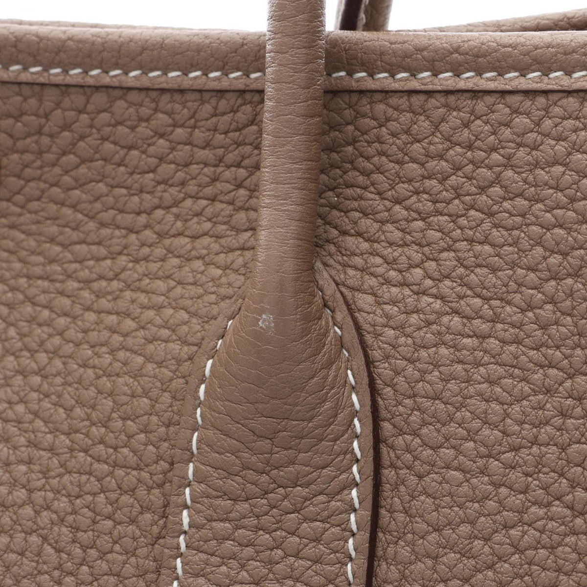 Hermes Gray Negonda Leather Handbag Tote Bag (Pre-Owned)