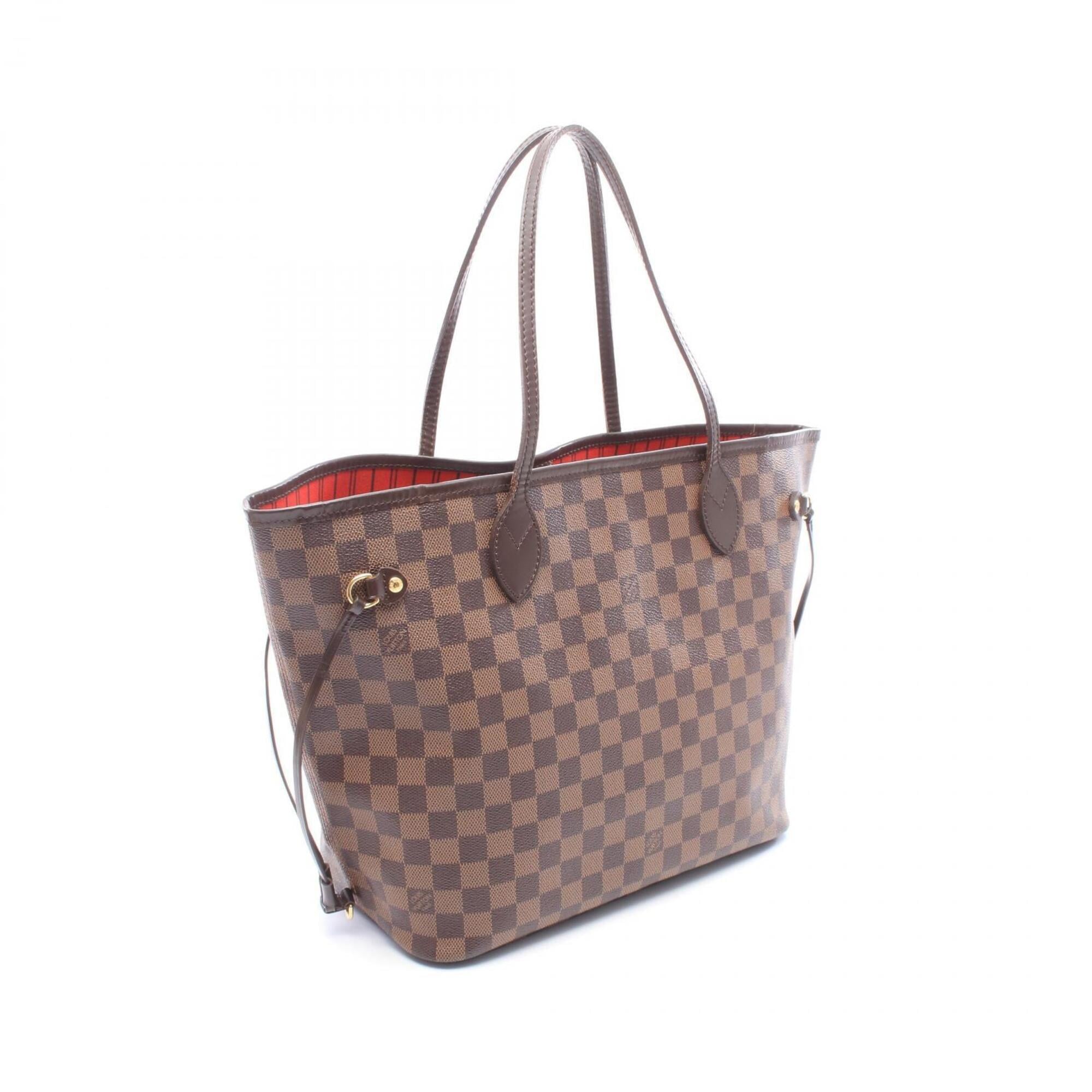 Louis Vuitton Brown Coated Canvas Leather Handbag Tote Bag (Pre-Owned)