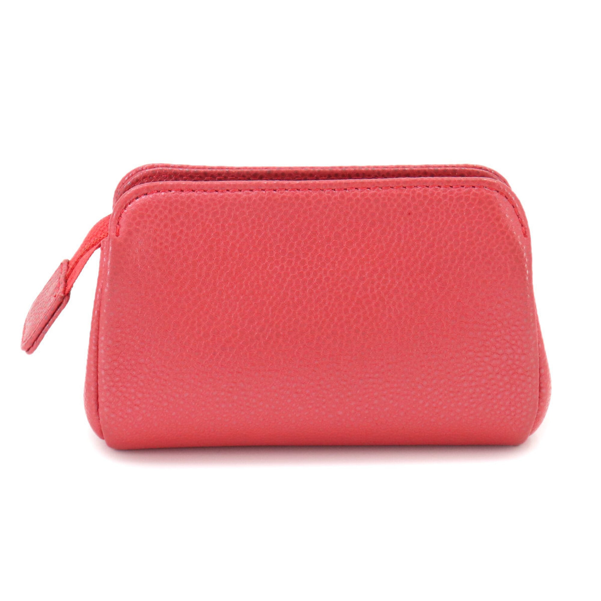 Chanel Pink Grained Calfskin Handbag Pouch (Pre-Owned)