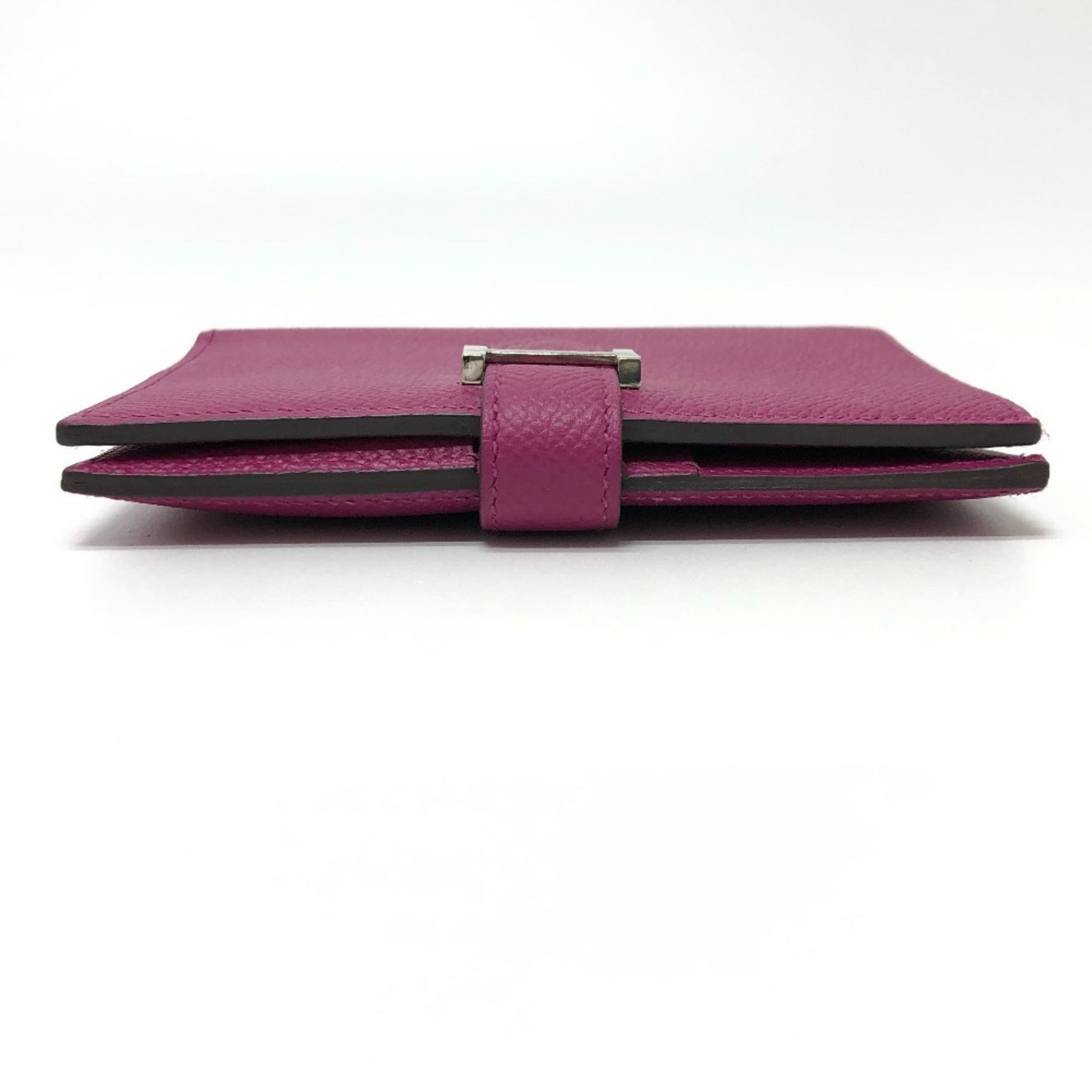 Hermes Bearn Rose Purple Epsom Leather Wallet (Bi-Fold) (Pre-Owned)