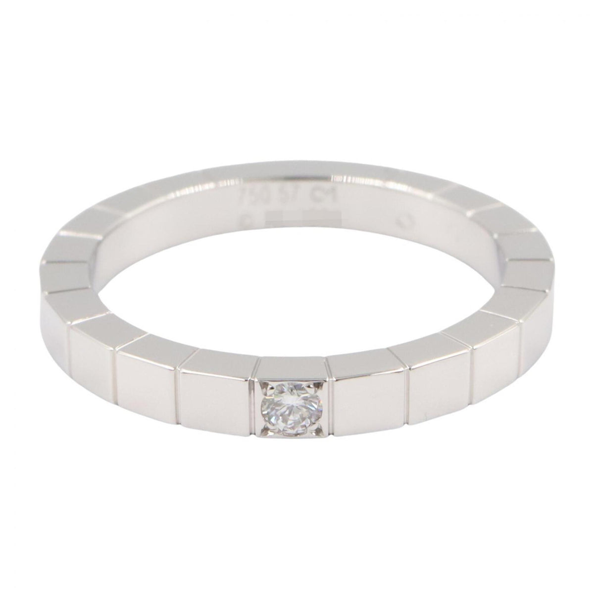 Cartier Silver Clear White Gold (18K) Band Ring (Pre-Owned)
