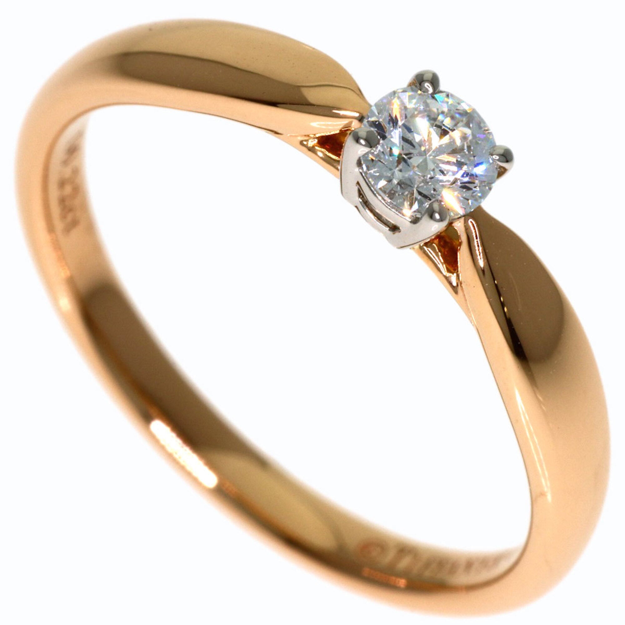 Tiffany Pink Gold (18K) Platinum 950 Band Ring (Pre-Owned)