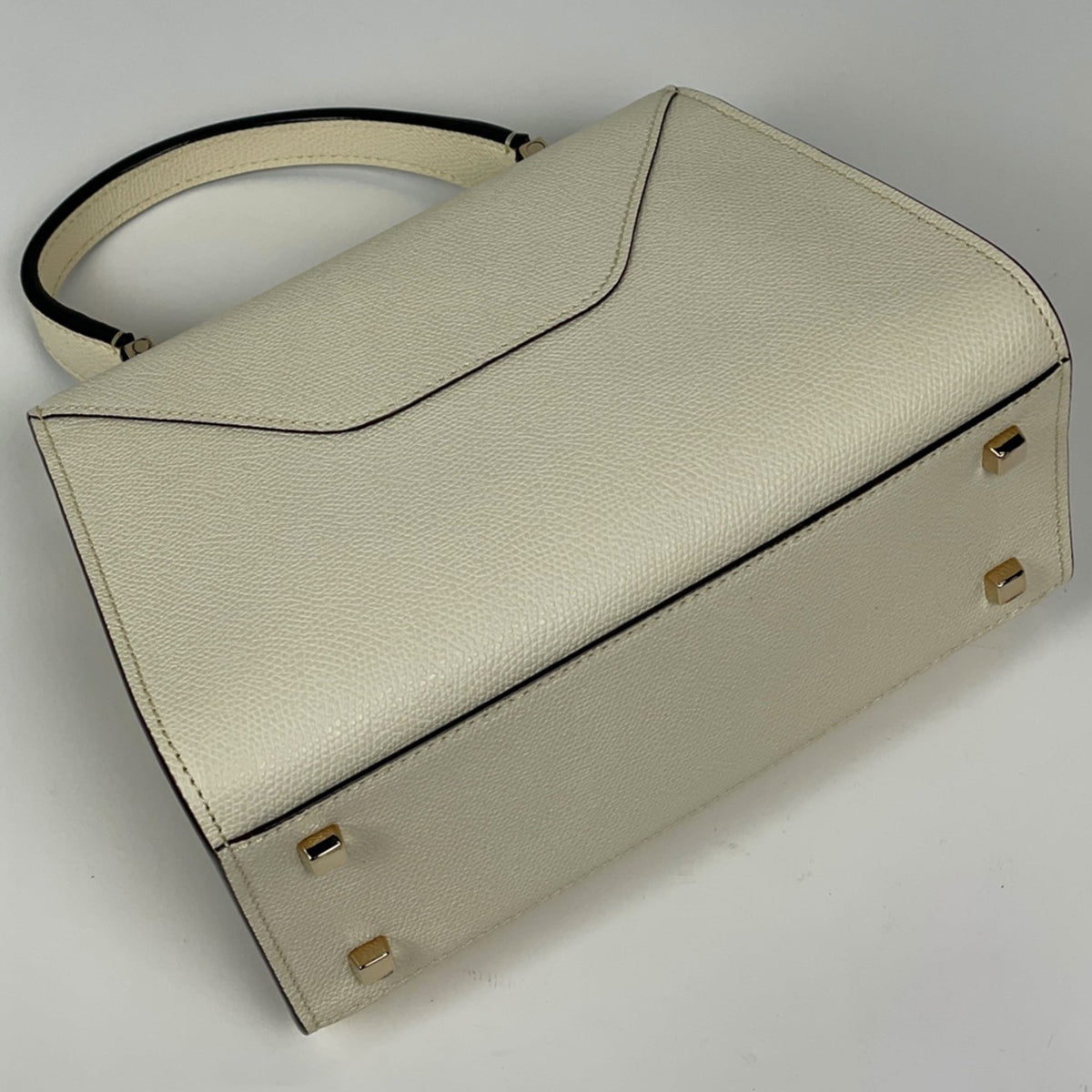 Valextra Ivory Leather Handbag (Pre-Owned)