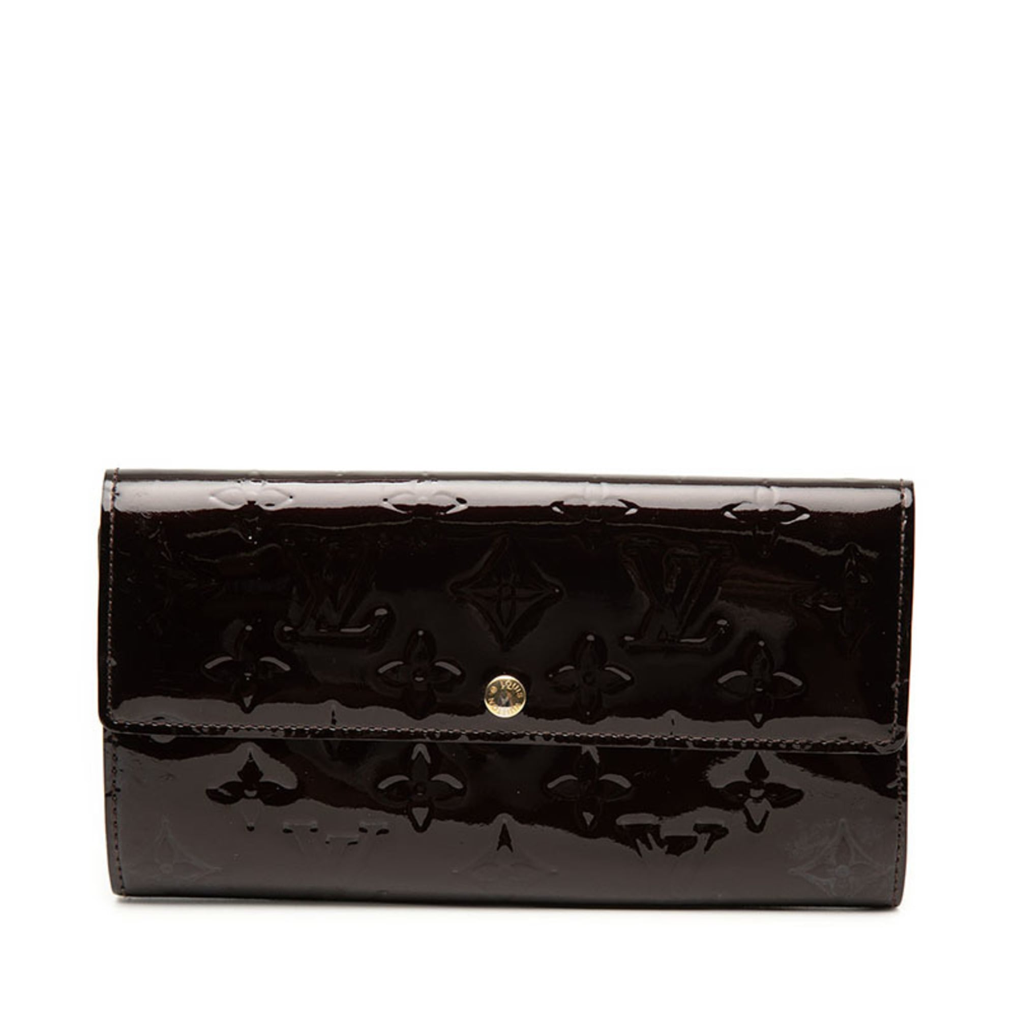 Louis Vuitton Amarante Patent Leather Long Wallet (Bi-Fold) (Pre-Owned)