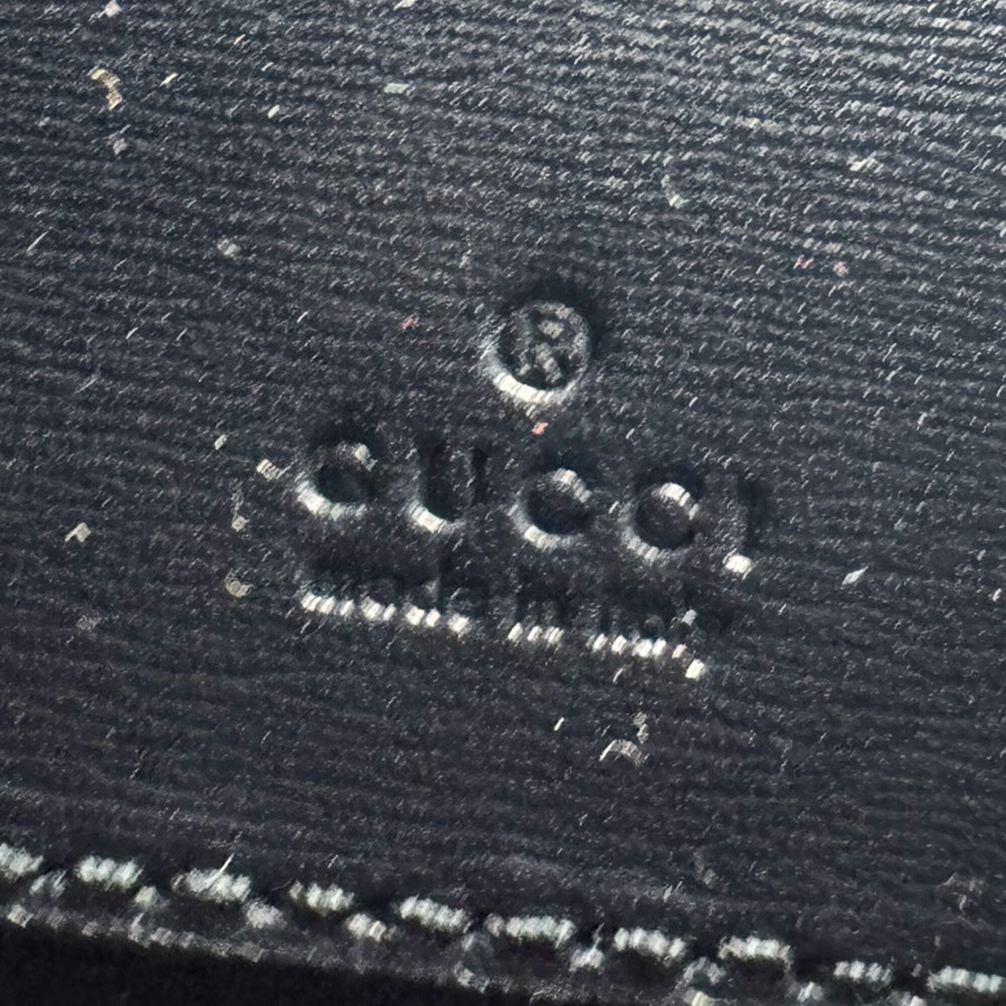 Gucci Navy Red Color Gg Canvas Leather Shoulder Bag (Pre-Owned)