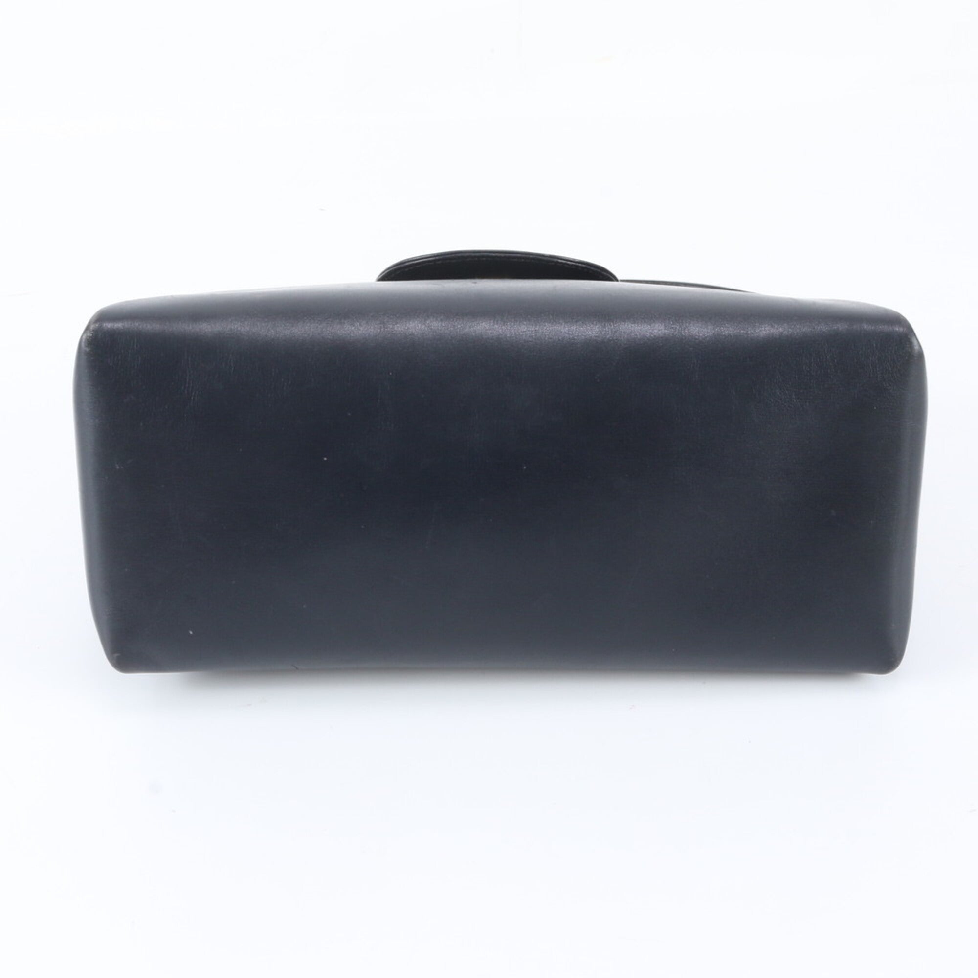 Gucci Dark Navy Navy Leather Handbag Shoulder Bag (Pre-Owned)