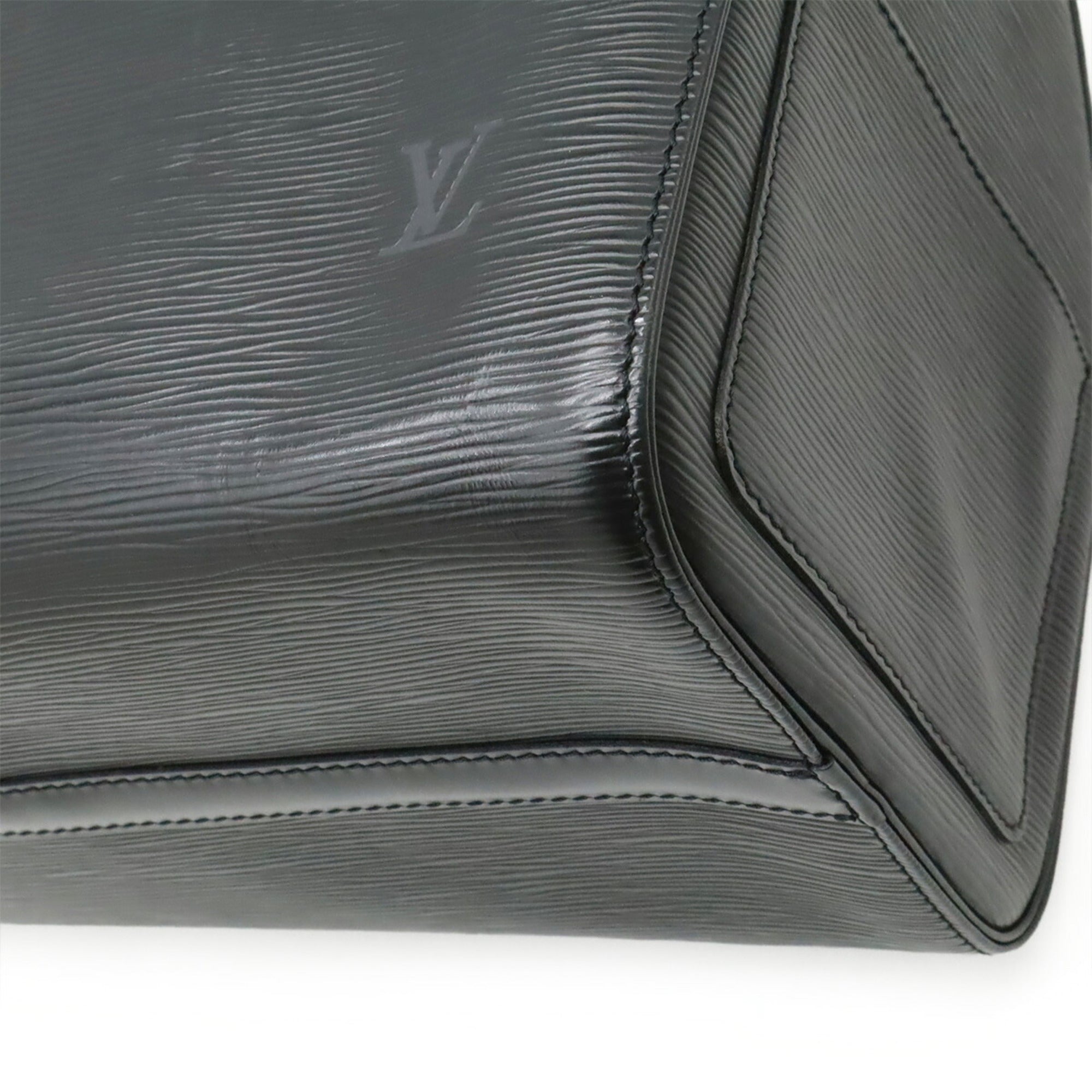 Louis Vuitton Black Noir Epi Leather Boston Bag Handbag (Pre-Owned)