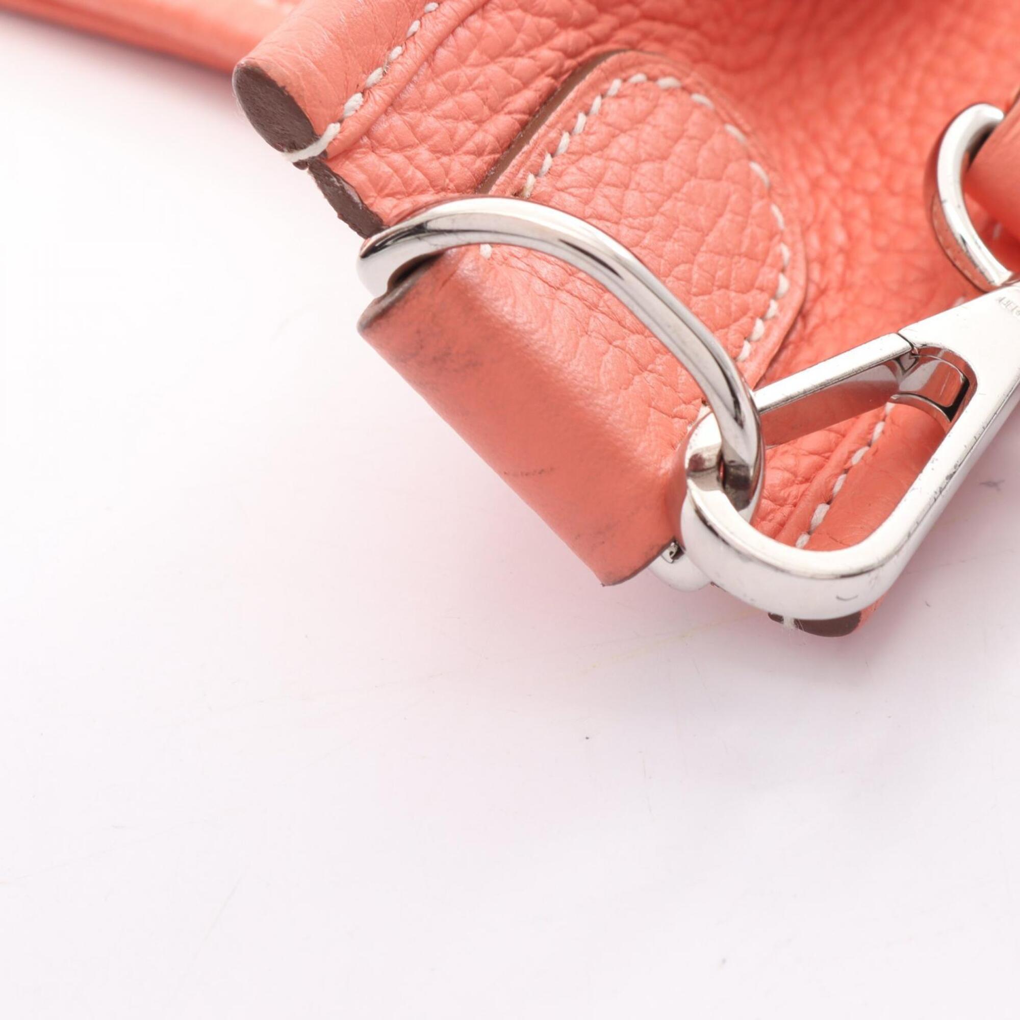 Hermes Crevette Pink Taurillon Clemence Leather Handbag Shoulder Bag (Pre-Owned)