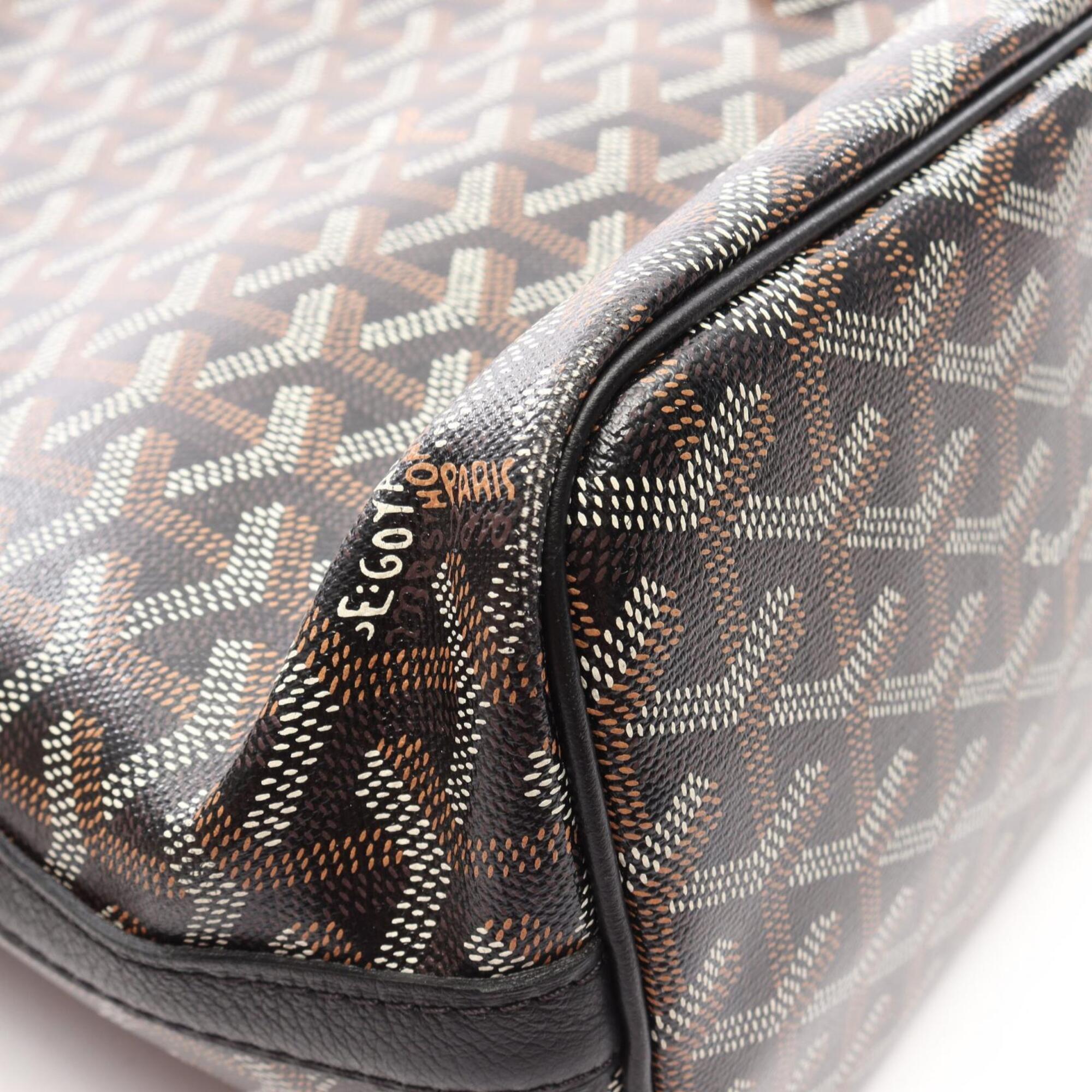 Goyard Black Multi-Color Coated Canvas Pvc Leather Handbag Shoulder Bag (Pre-Owned)