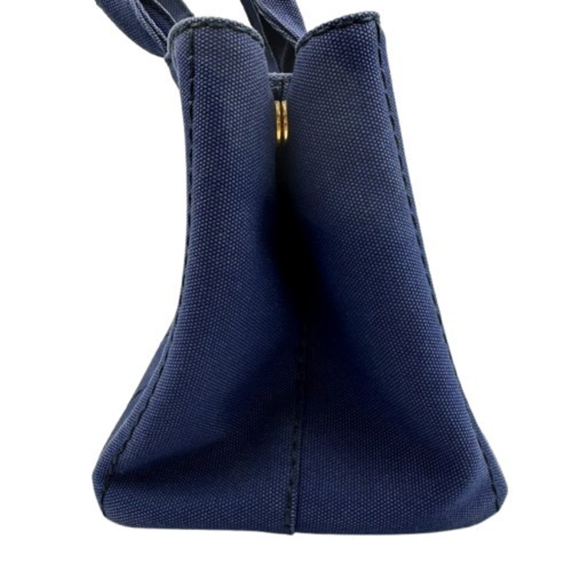 Prada Canapa Blue Canvas Handbag (Pre-Owned)