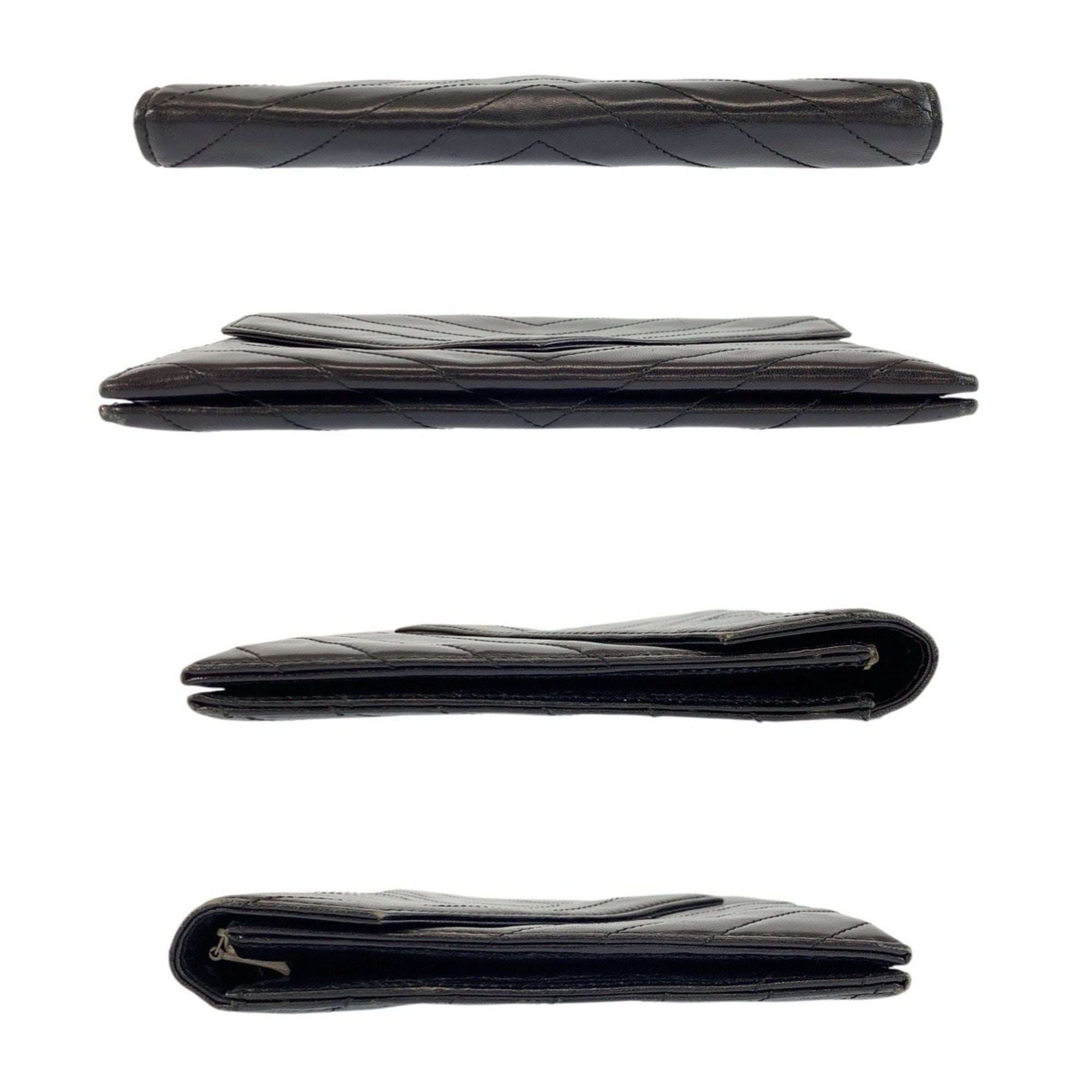 Yves Saint Laurent Black Leather Clutch Bag (Pre-Owned)