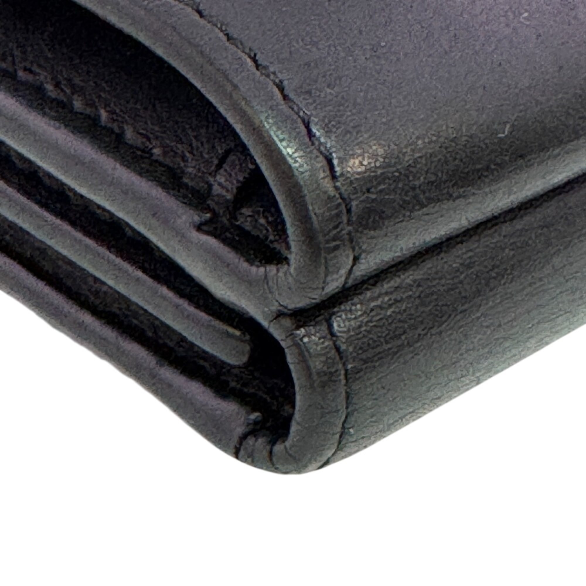 Loewe Black Leather Wallet (Tri-Fold) (Pre-Owned)