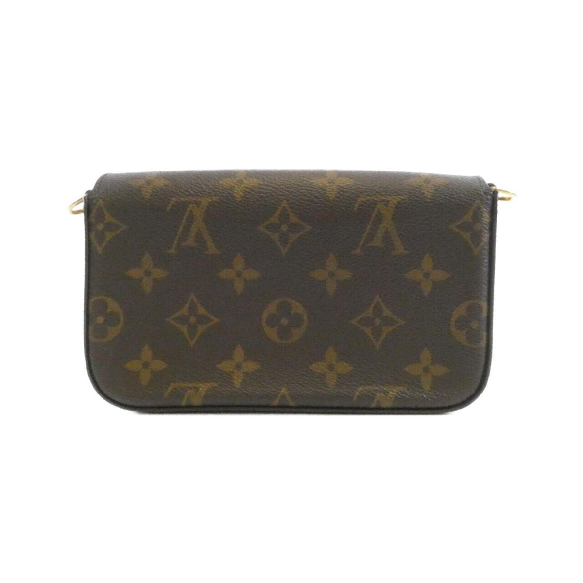 Louis Vuitton Khaki Marron Coated Canvas Pochette Pouch Shoulder Bag (Pre-Owned)