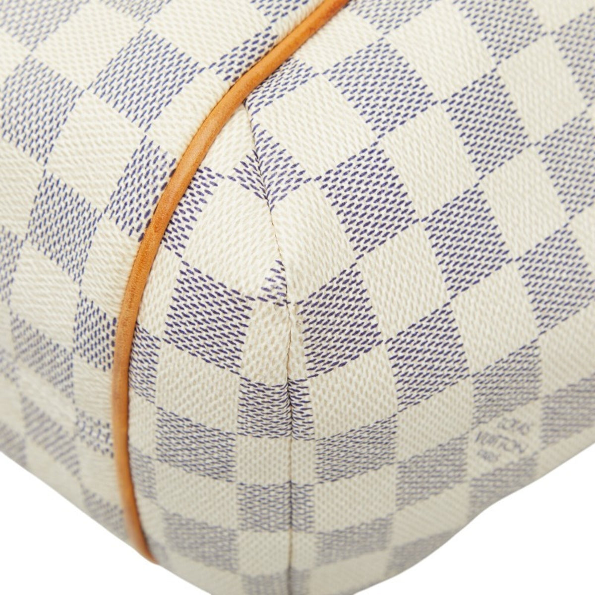 Louis Vuitton Damier Azur White Pvc Leather Tote Bag (Pre-Owned)