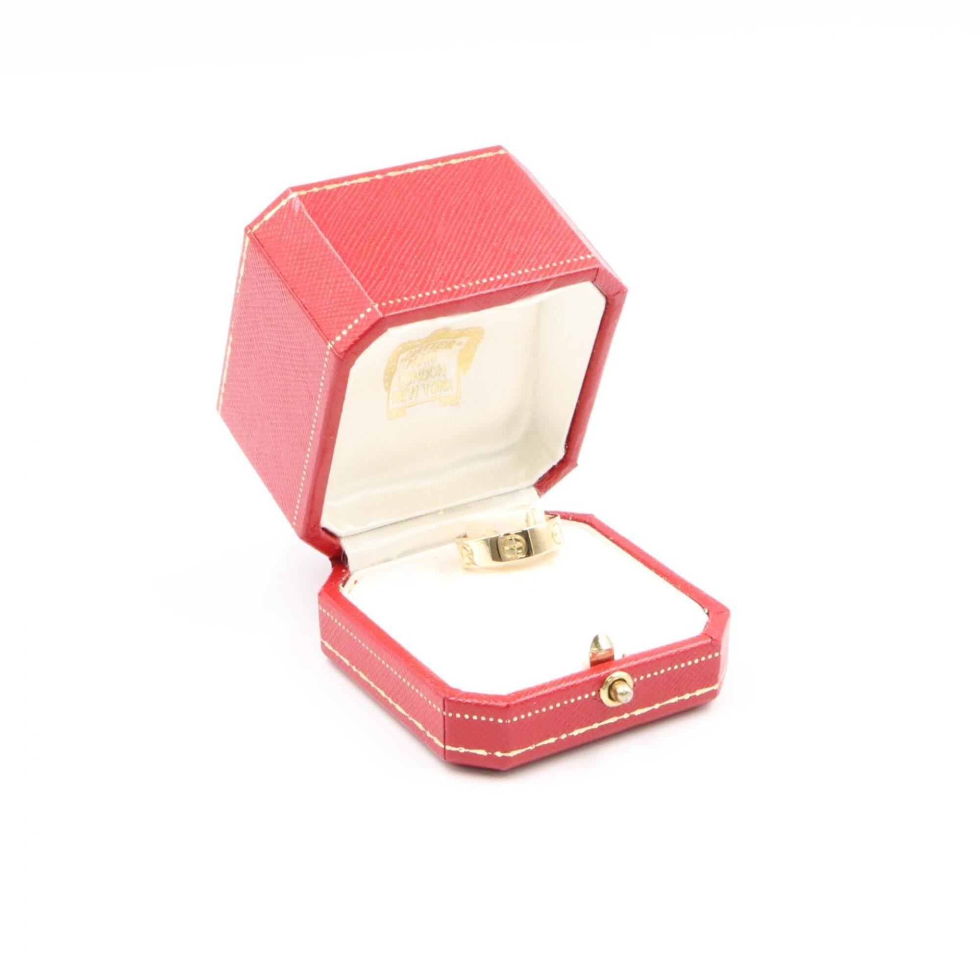 Cartier Love Yellow Gold (18K) Band Ring (Pre-Owned)