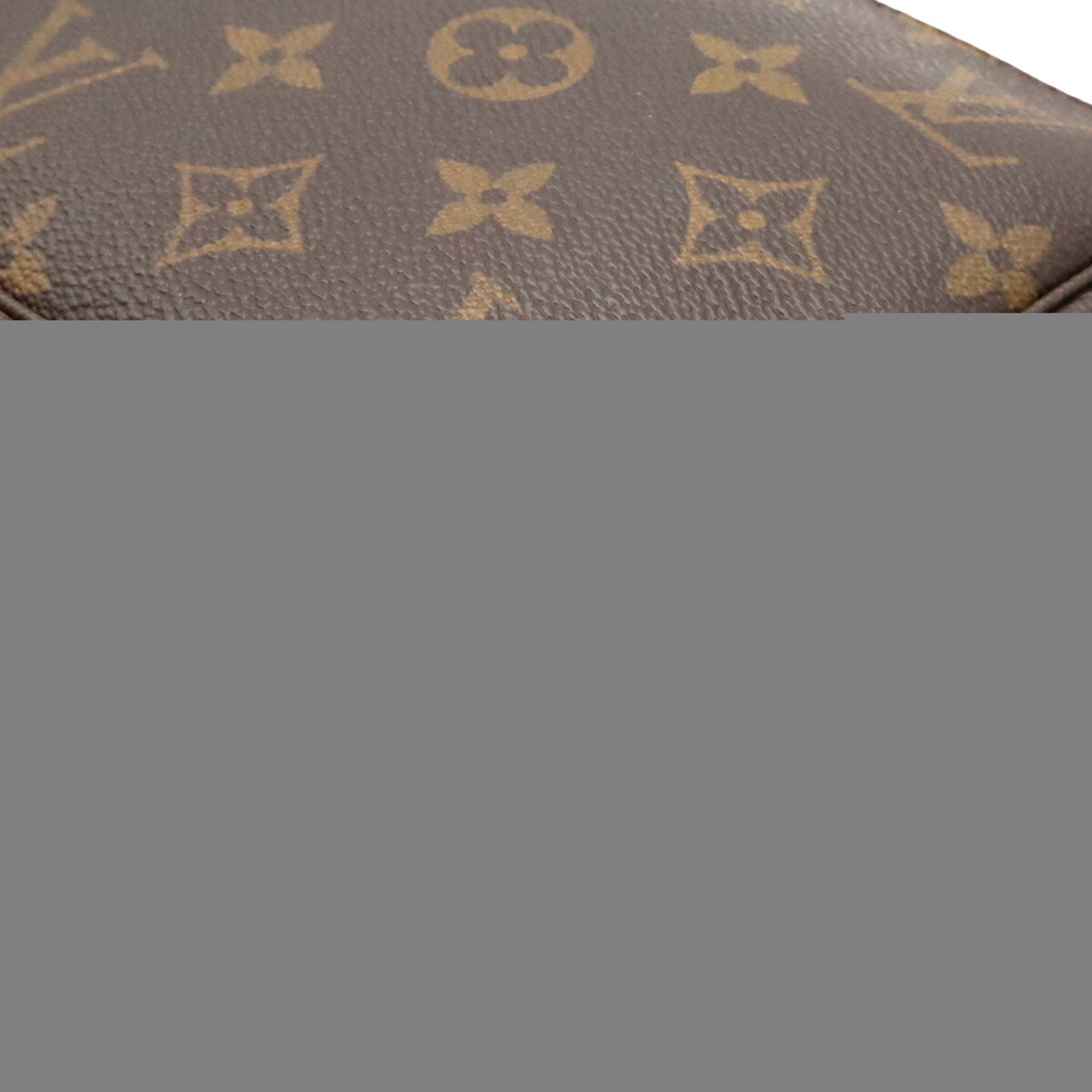 Louis Vuitton Brown Monogram Canvas Handbag Pochette Pouch (Pre-Owned)