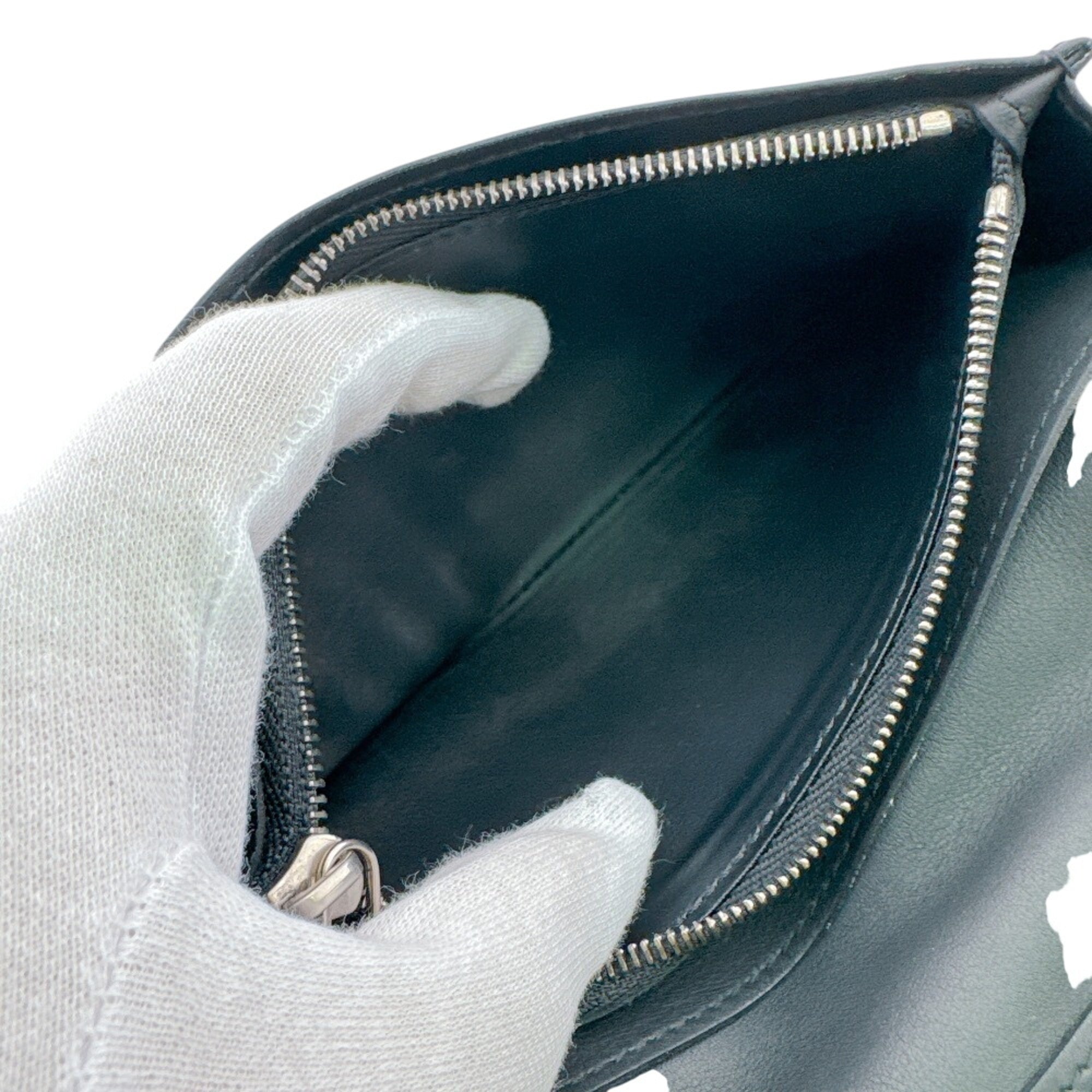 Louis Vuitton Black Leather Wallet (Bi-Fold) (Pre-Owned)