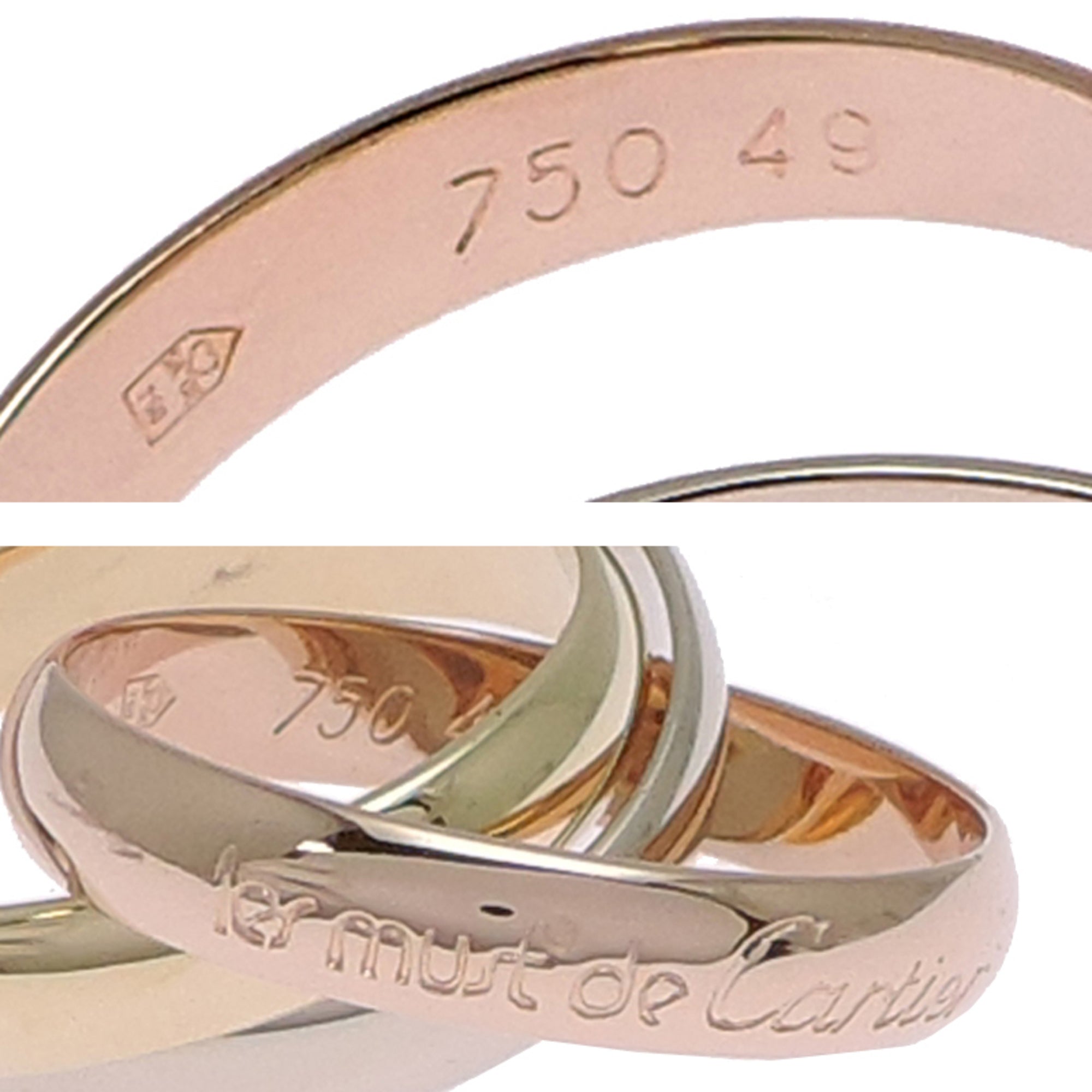 Cartier Yellow Gold (18K) Pink Gold (18K) White Gold (18K) Band Ring (Pre-Owned)