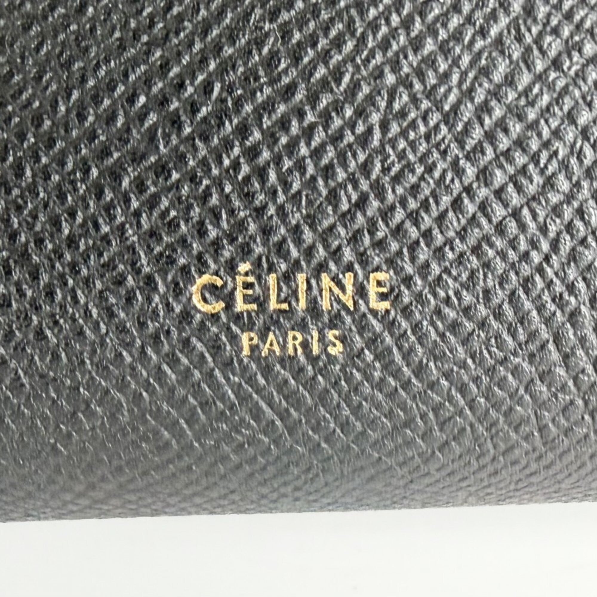 Celine Black Leather Handbag Shoulder Bag (Pre-Owned)