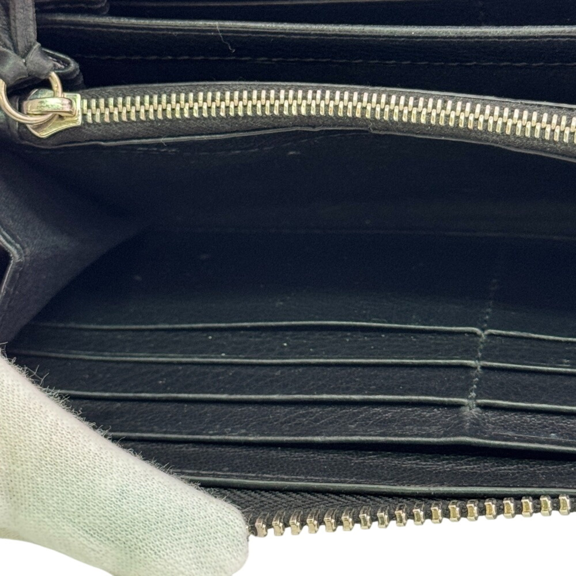 Balenciaga Black Leather Long Wallet (Bi-Fold) (Pre-Owned)