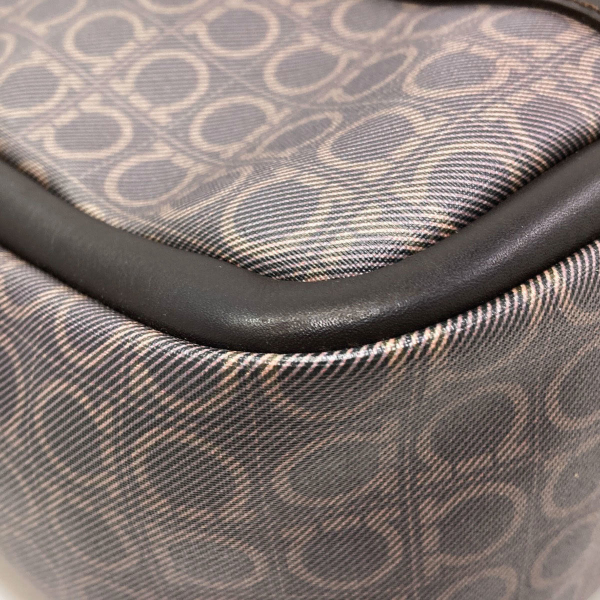 Salvatore Ferragamo Brown Pvc Tote Bag (Pre-Owned)