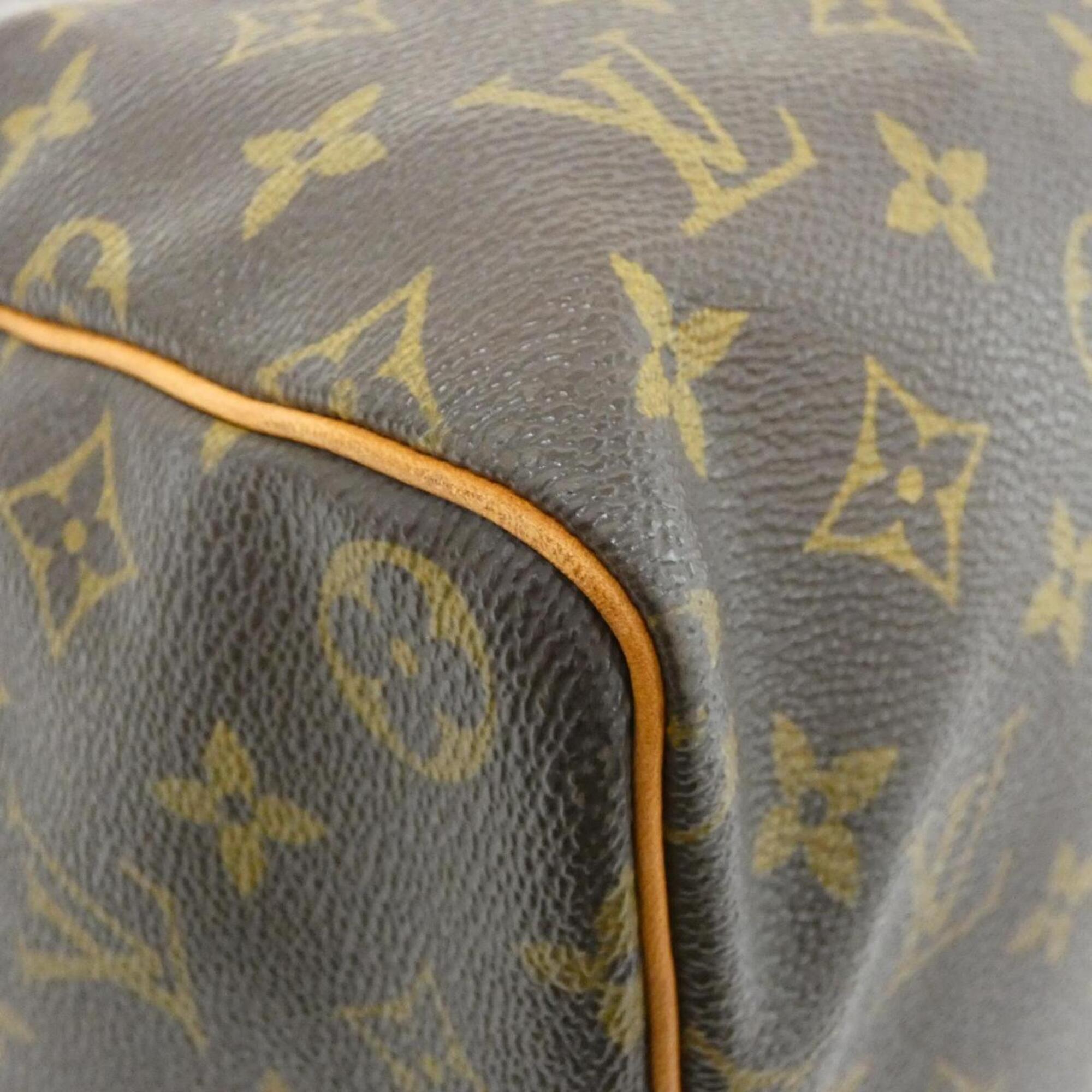 Louis Vuitton Marron Coated Canvas Boston Bag (Pre-Owned)