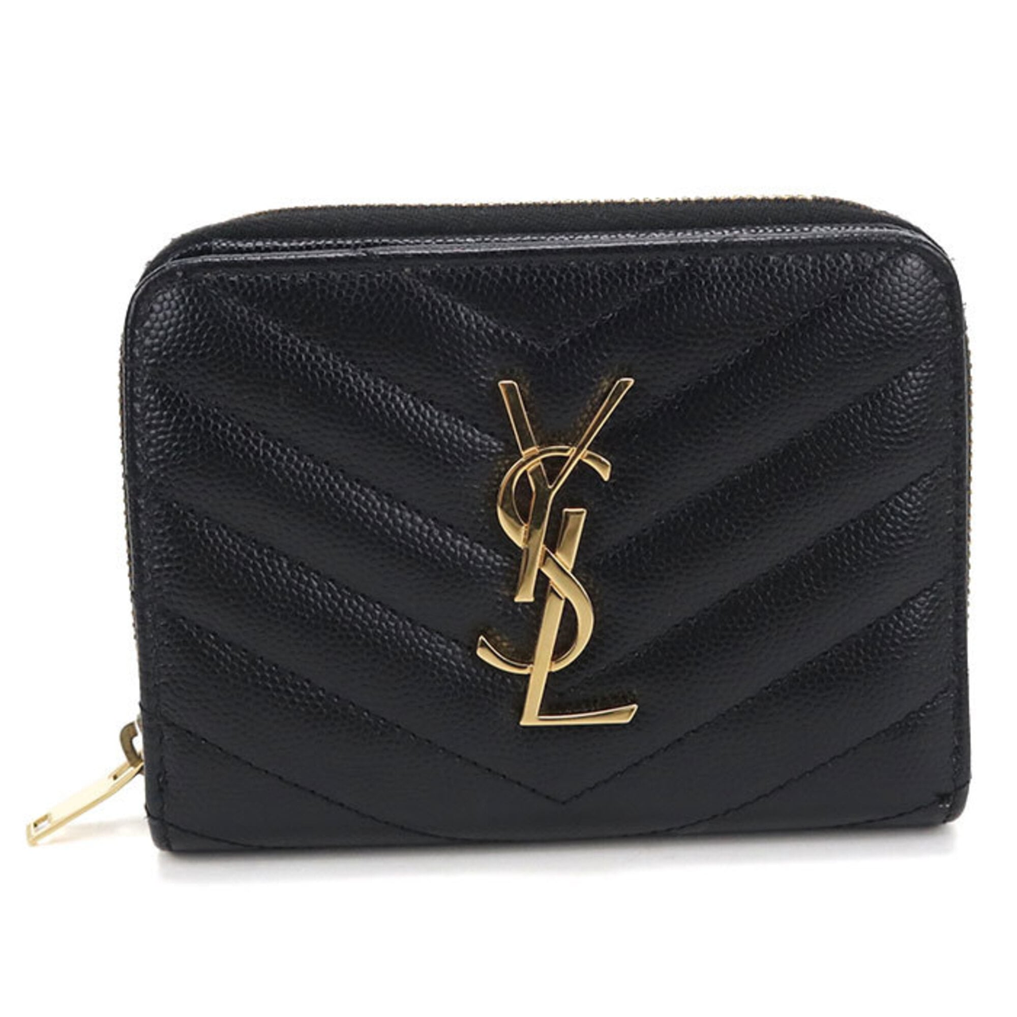 Saint Laurent Black Leather Wallet (Bi-Fold) (Pre-Owned)