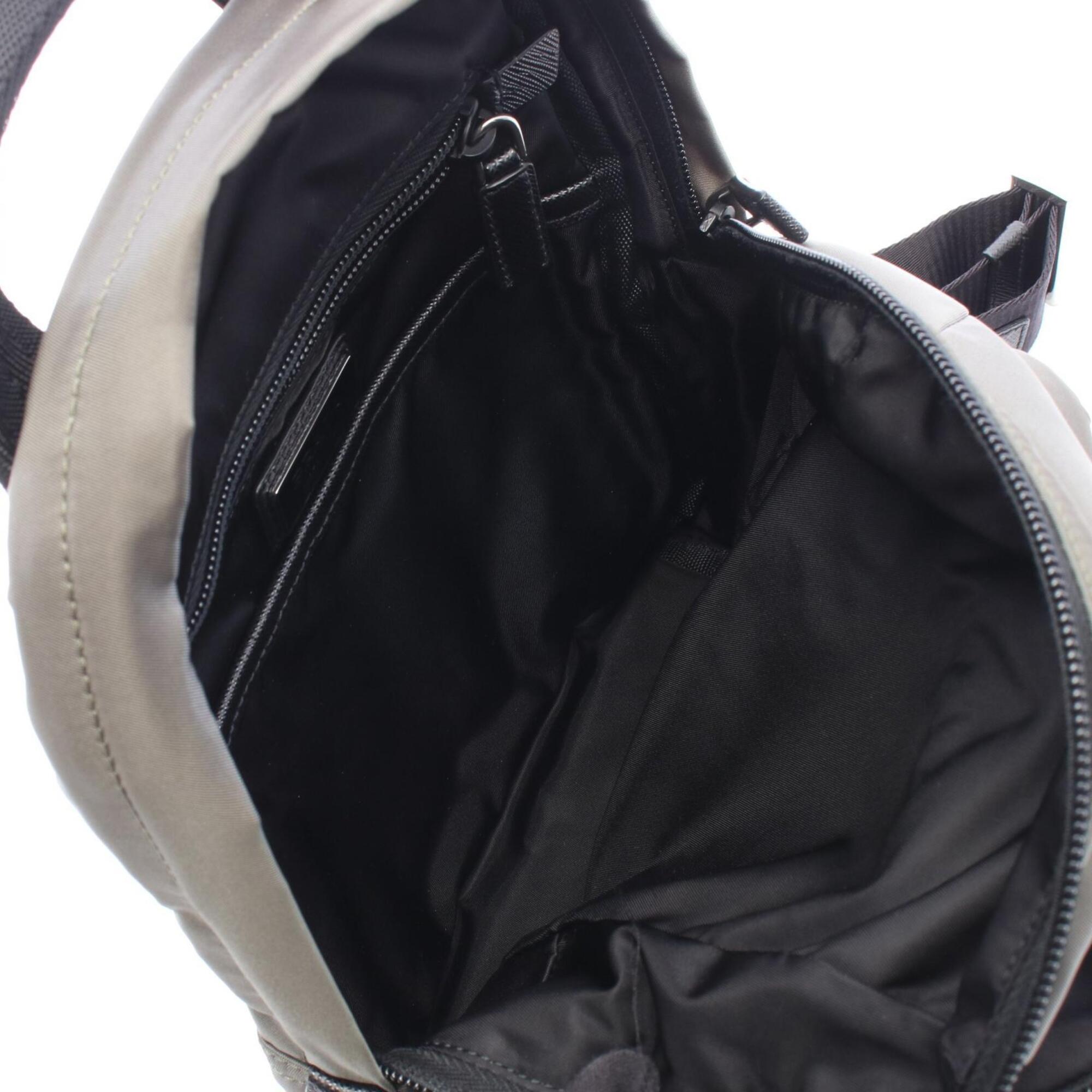 Prada Black Green Nylon Fanny Pack Handbag (Pre-Owned)