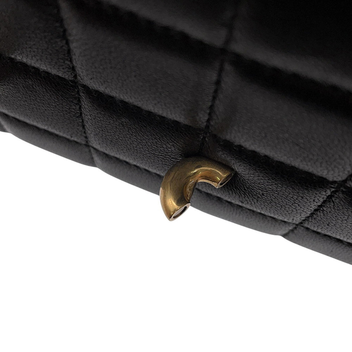 Yves Saint Laurent Black Leather Chain/Shoulder Wallet (Pre-Owned)