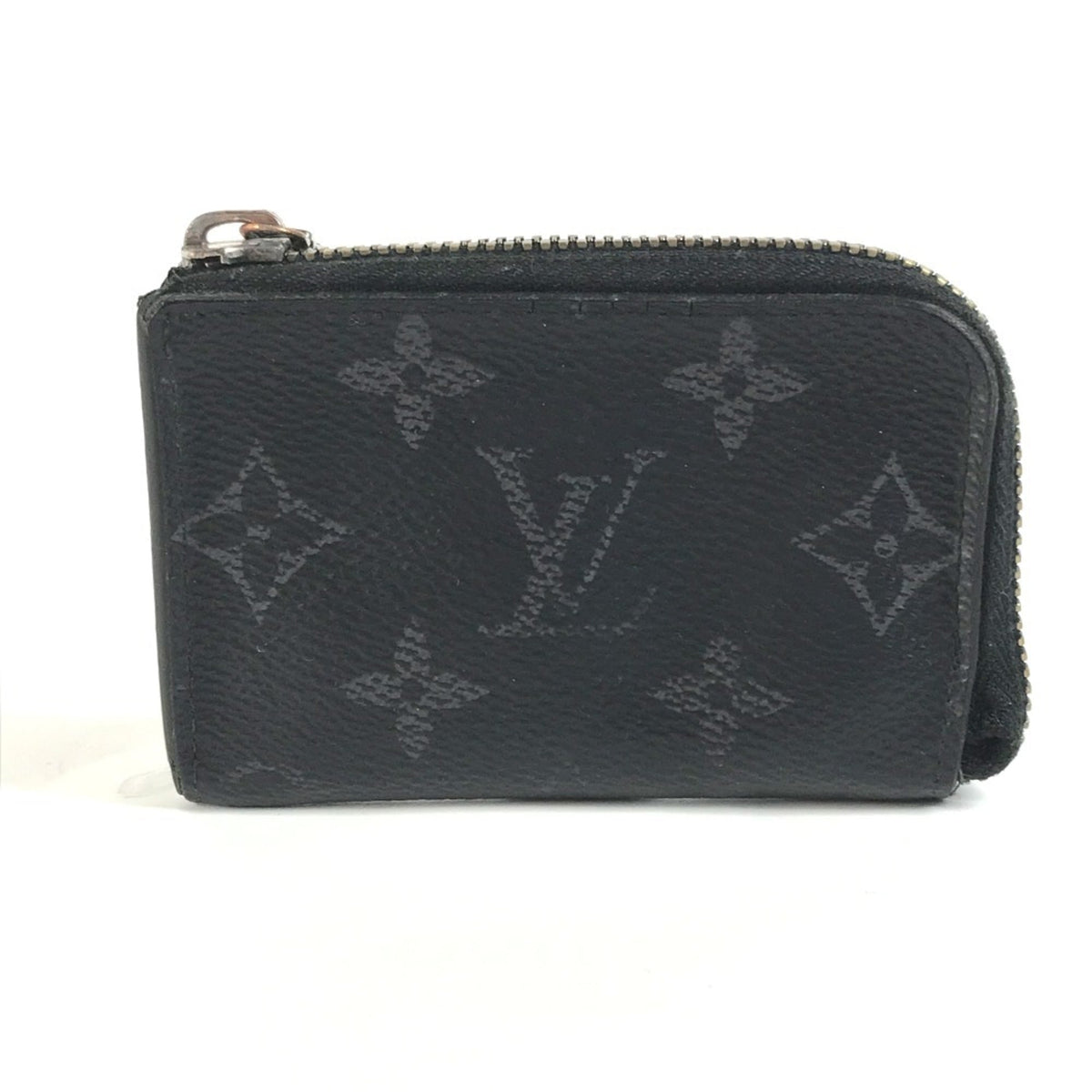Louis Vuitton Black Monogram Eclipse Coin Purse/Coin Case (Pre-Owned)