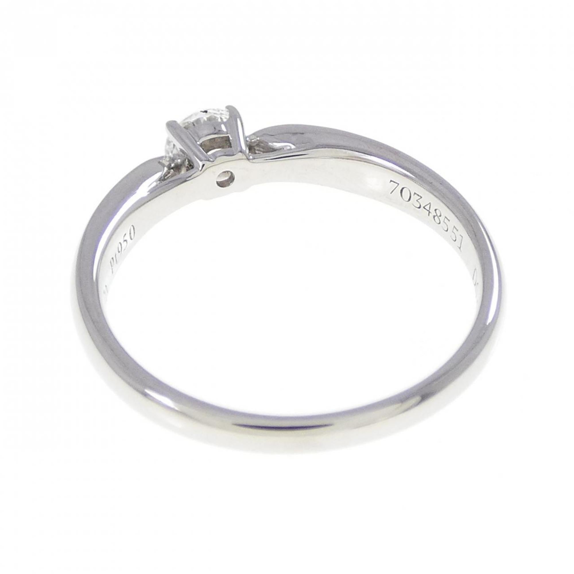 Tiffany Platinum Platinum 950 Band Ring (Pre-Owned)