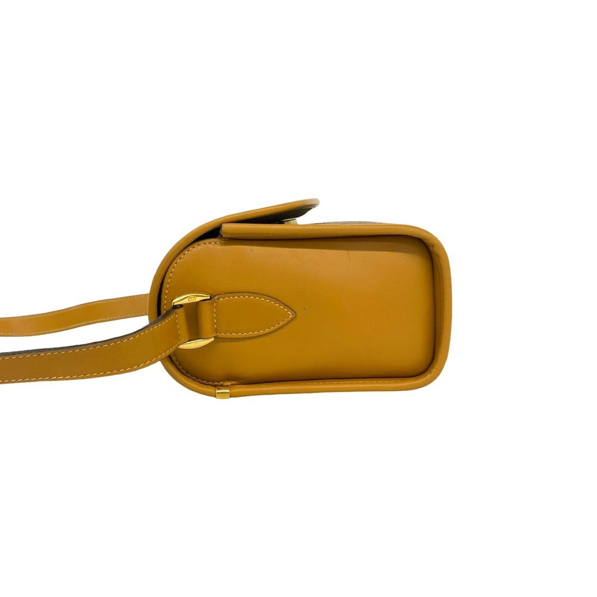 Gucci Brown Leather Pvc Pochette Shoulder Bag (Pre-Owned)