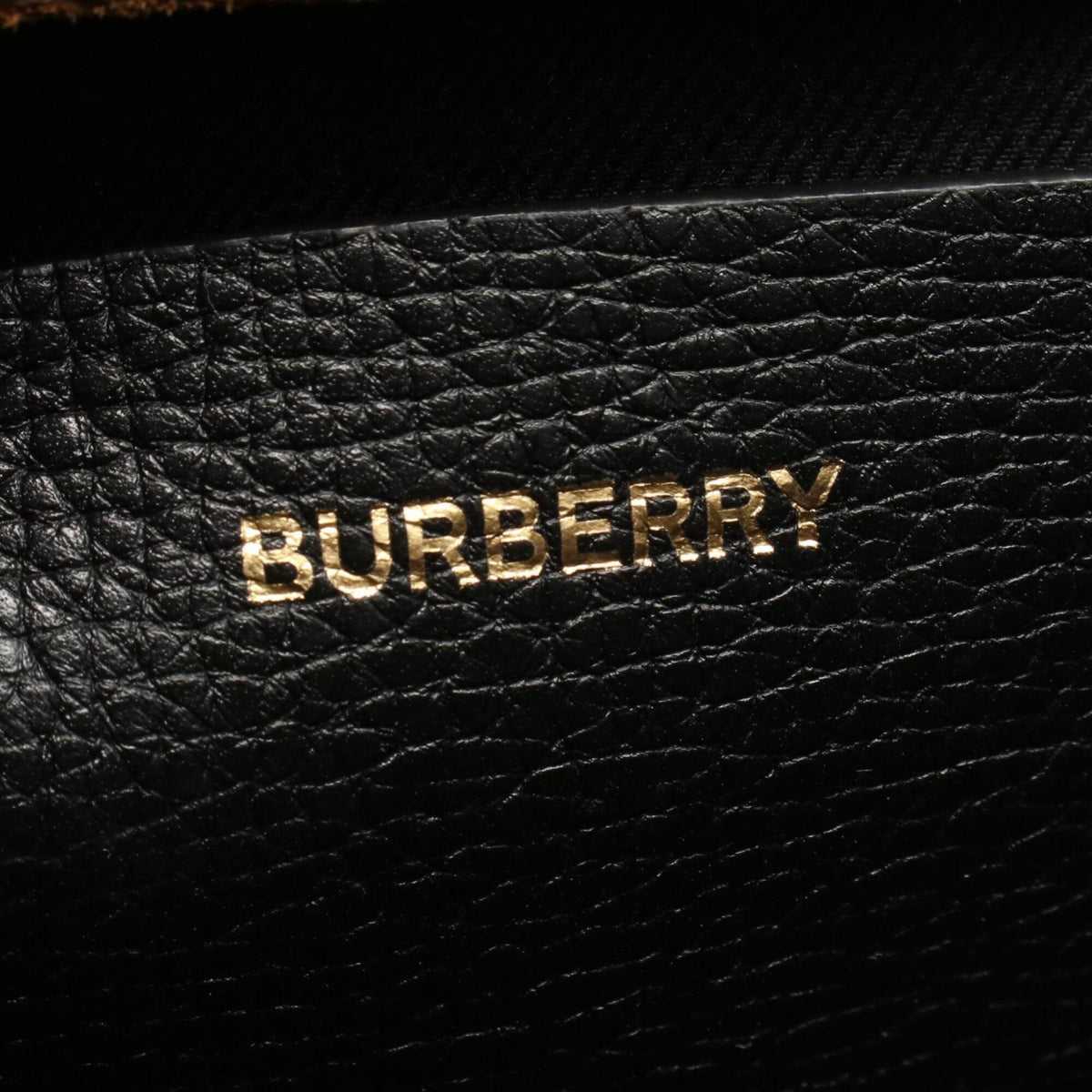 Burberry Beige Black Multi-Color Canvas Leather Handbag Shoulder Bag (Pre-Owned)