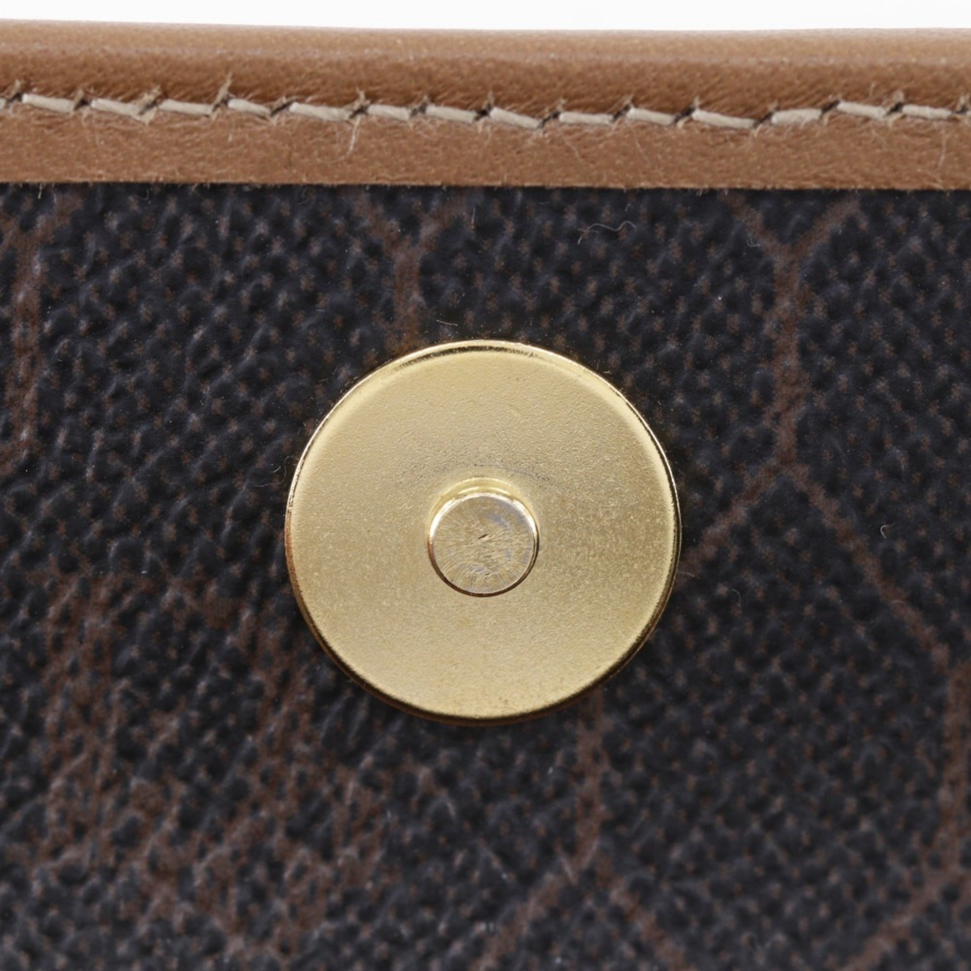 Christian Dior Brown Dark Brown Pvc Pouch (Pre-Owned)