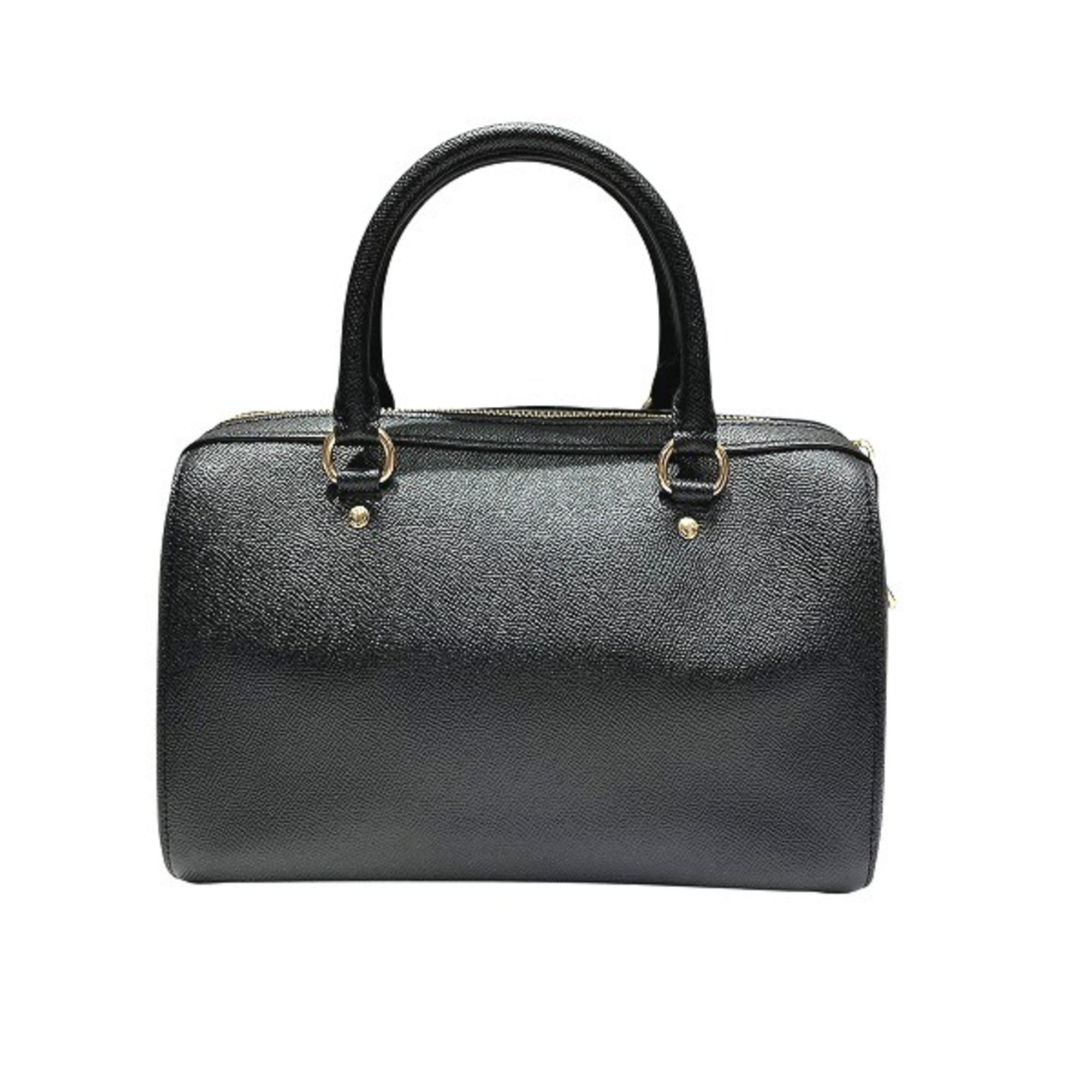 Coach Black Leather Handbag Shoulder Bag (Pre-Owned)