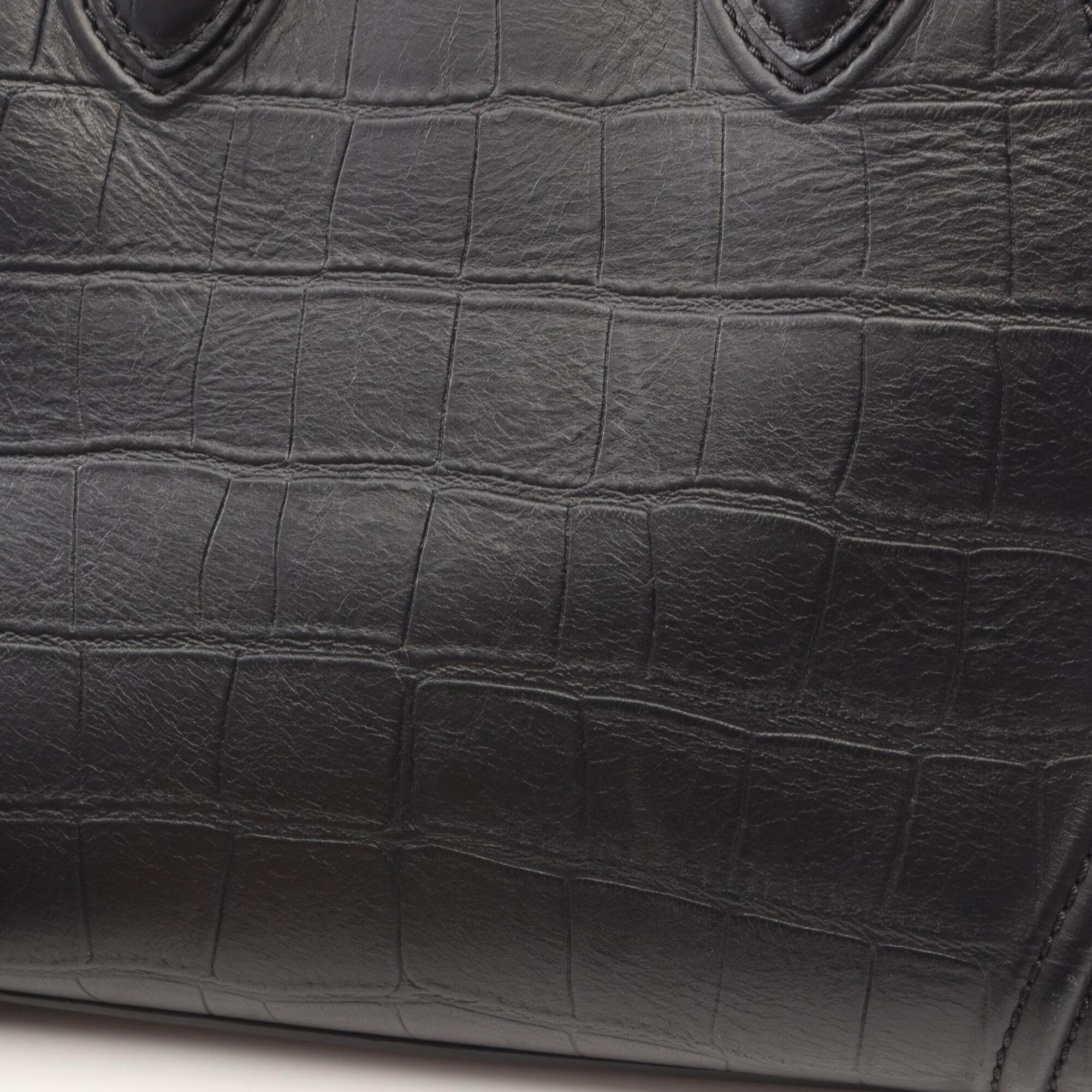 Celine Black Leather Handbag Tote Bag (Pre-Owned)