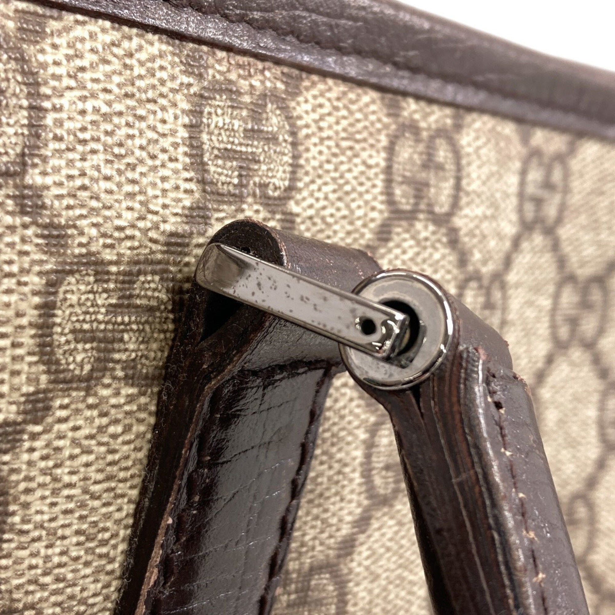 Gucci Brown Pvc Tote Bag (Pre-Owned)
