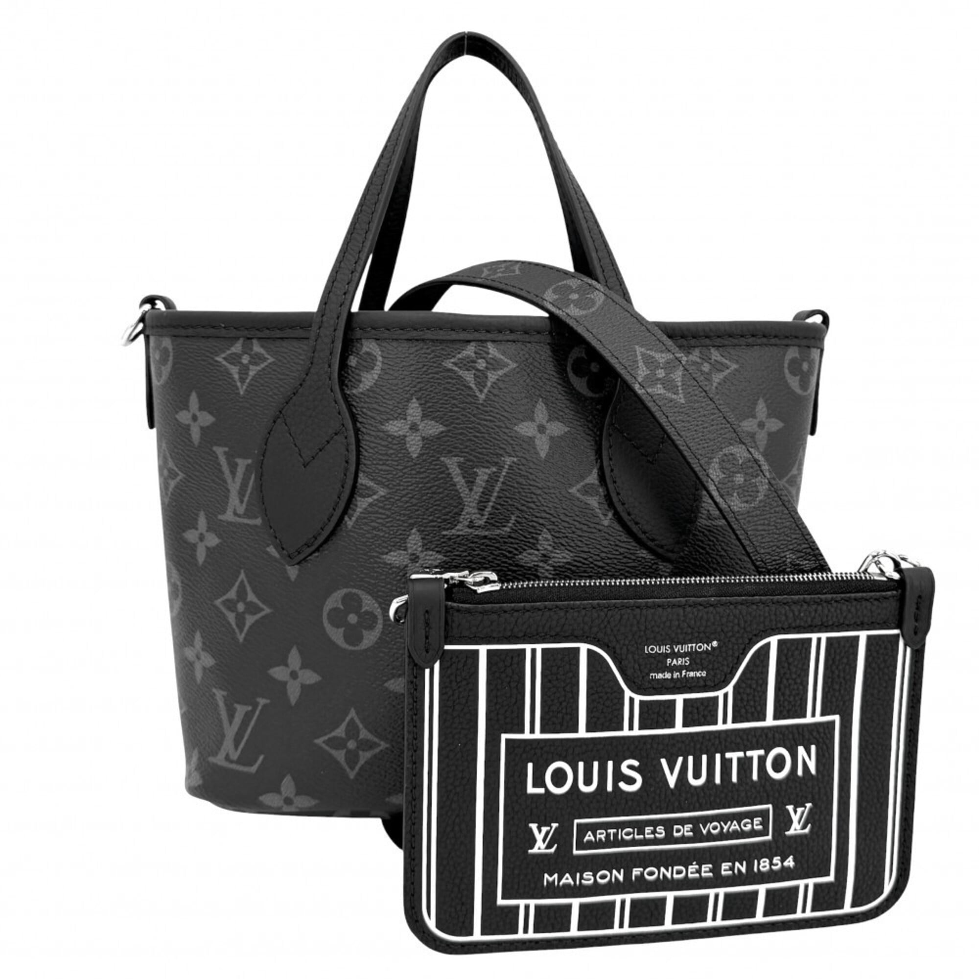 Louis Vuitton Black Monogram Eclipse Handbag Shoulder Bag (Pre-Owned)