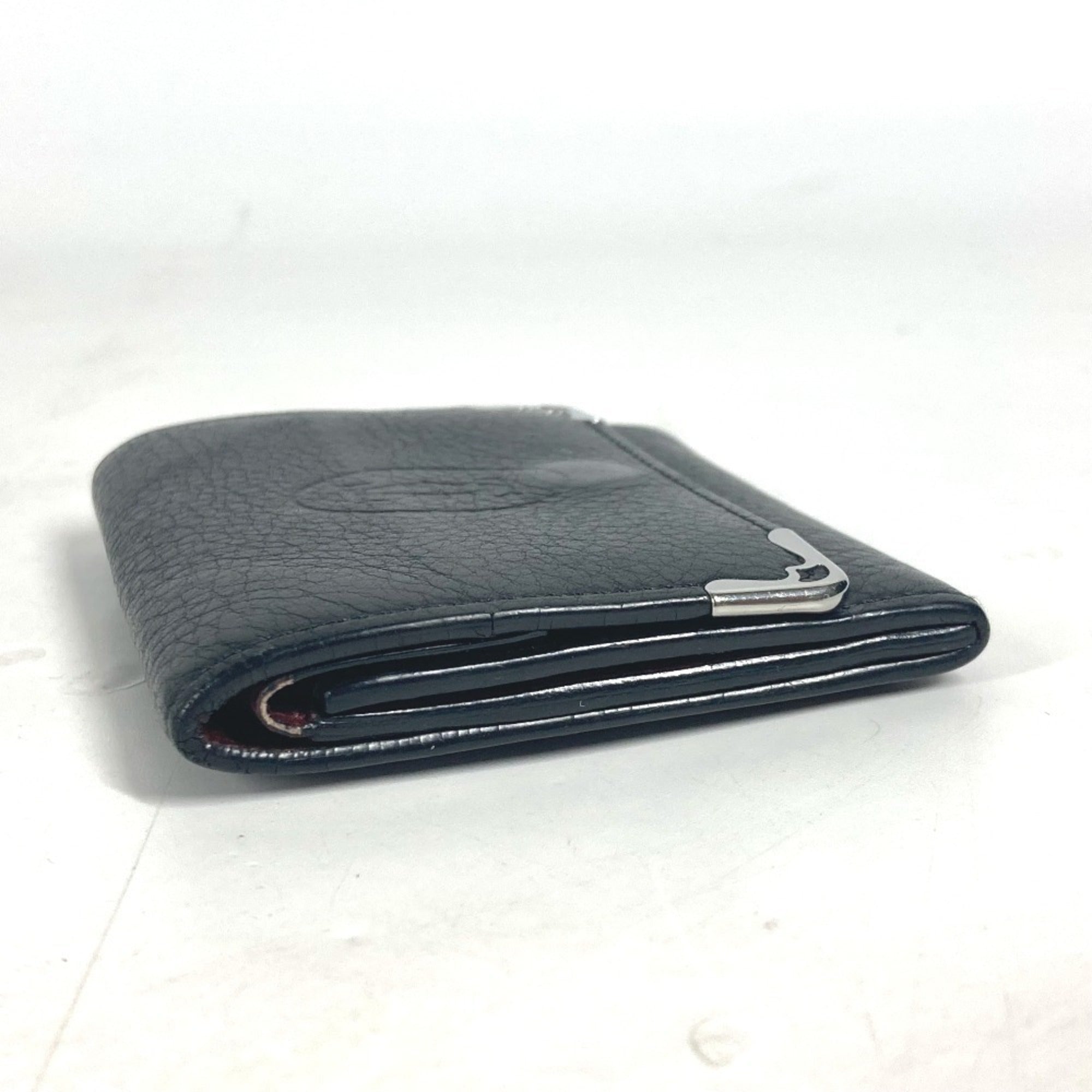 Cartier Black Leather Coin Purse/Coin Case (Pre-Owned)