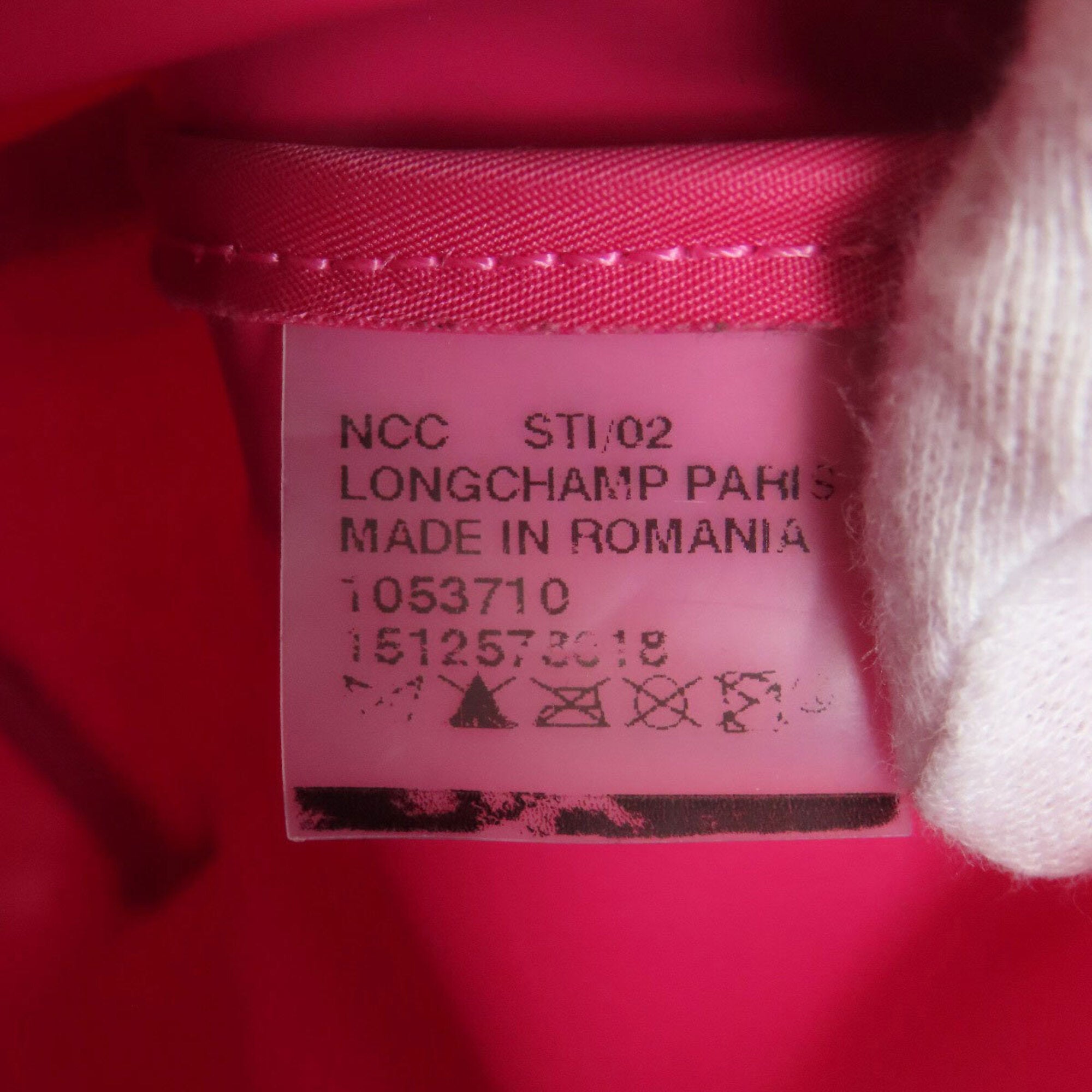 Longchamp Pink Nylon Handbag (Pre-Owned)