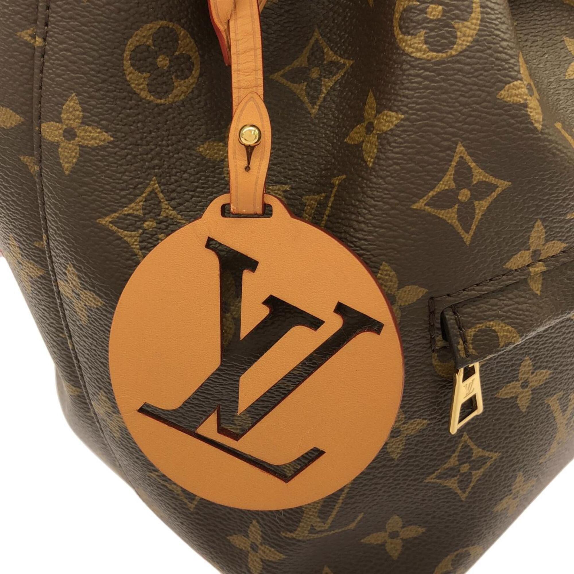 Louis Vuitton Marron Coated Canvas Backpack (Pre-Owned)