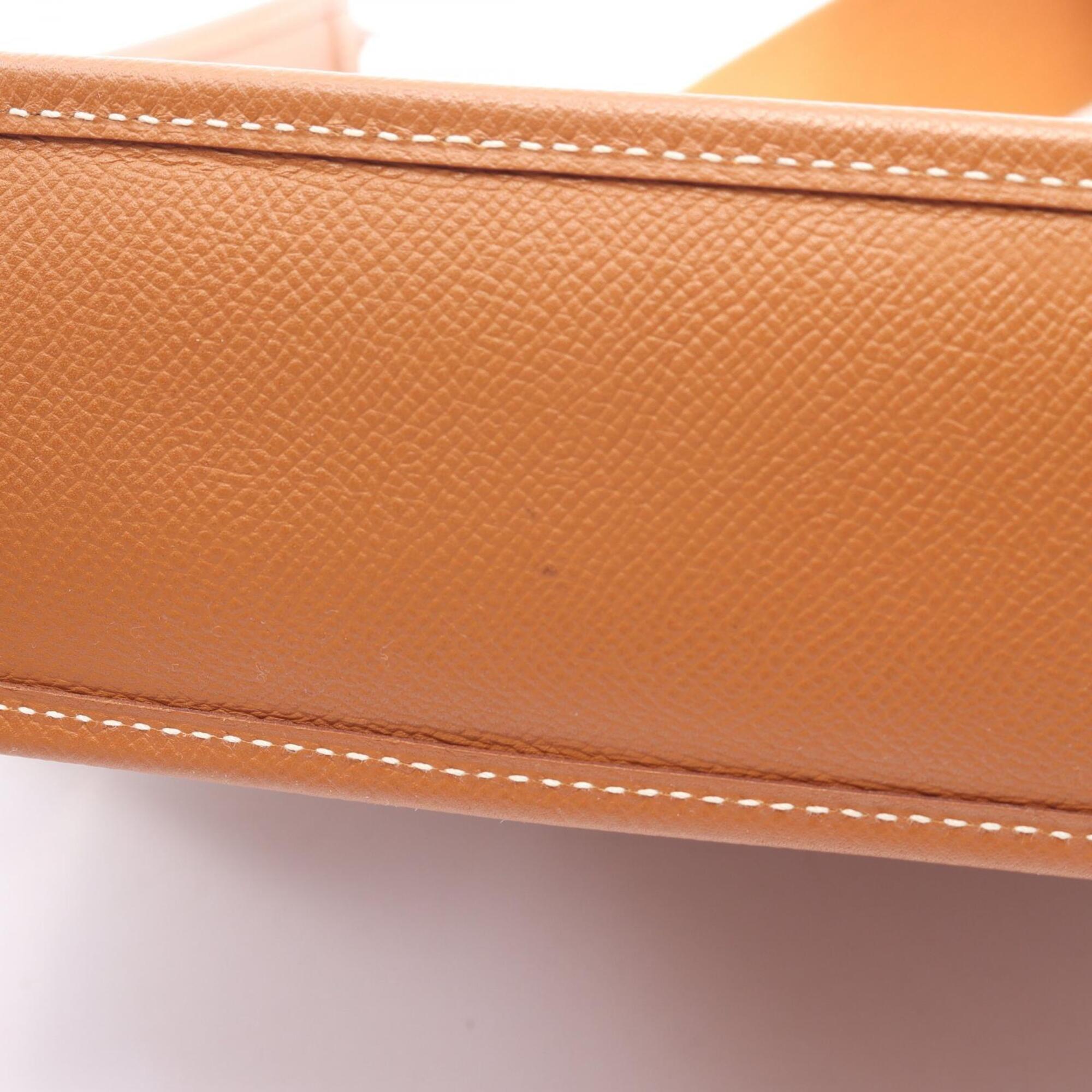 Hermes Brown Epsom Leather Handbag Shoulder Bag (Pre-Owned)