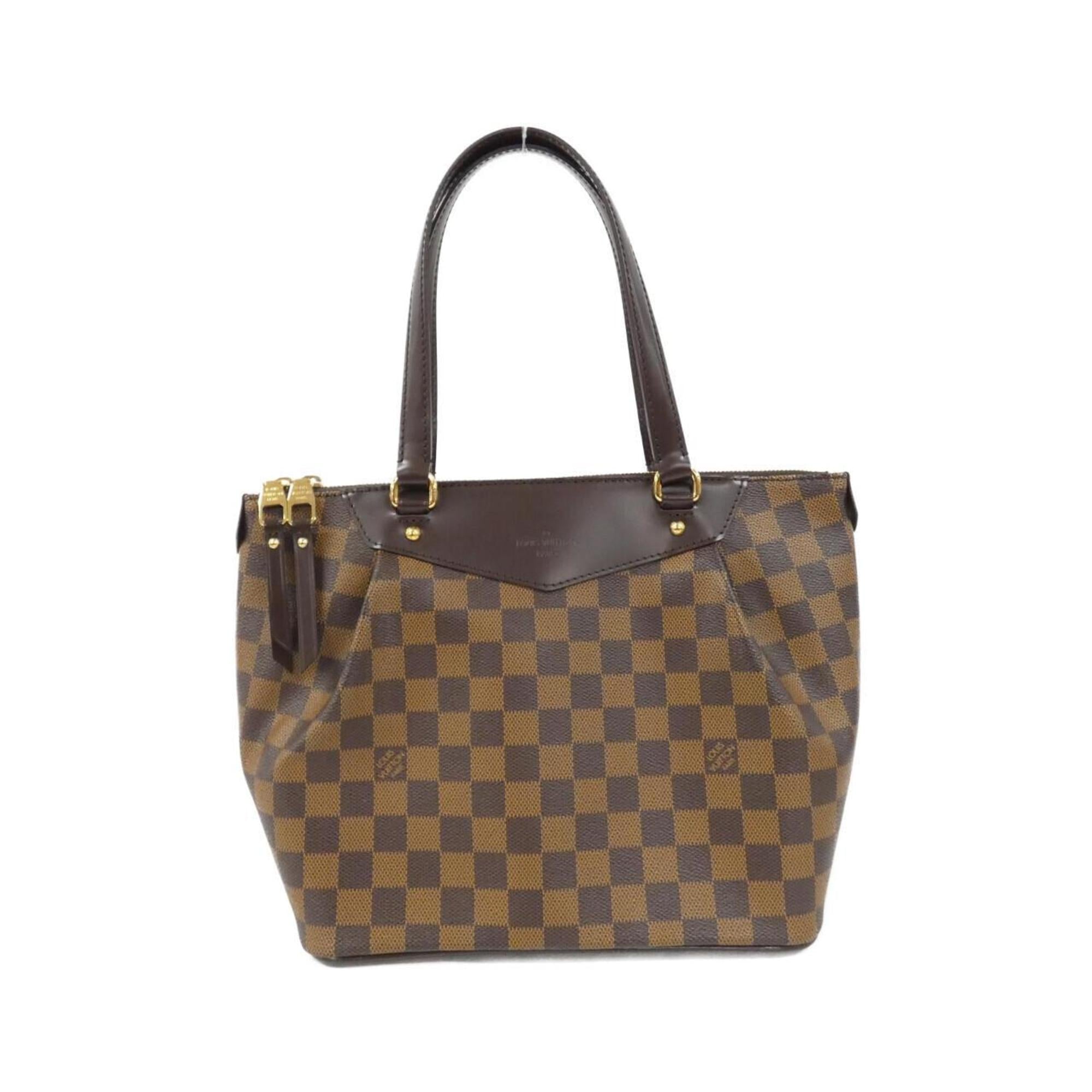 Louis Vuitton Damier Damier Canvas Ebene Handbag (Pre-Owned)