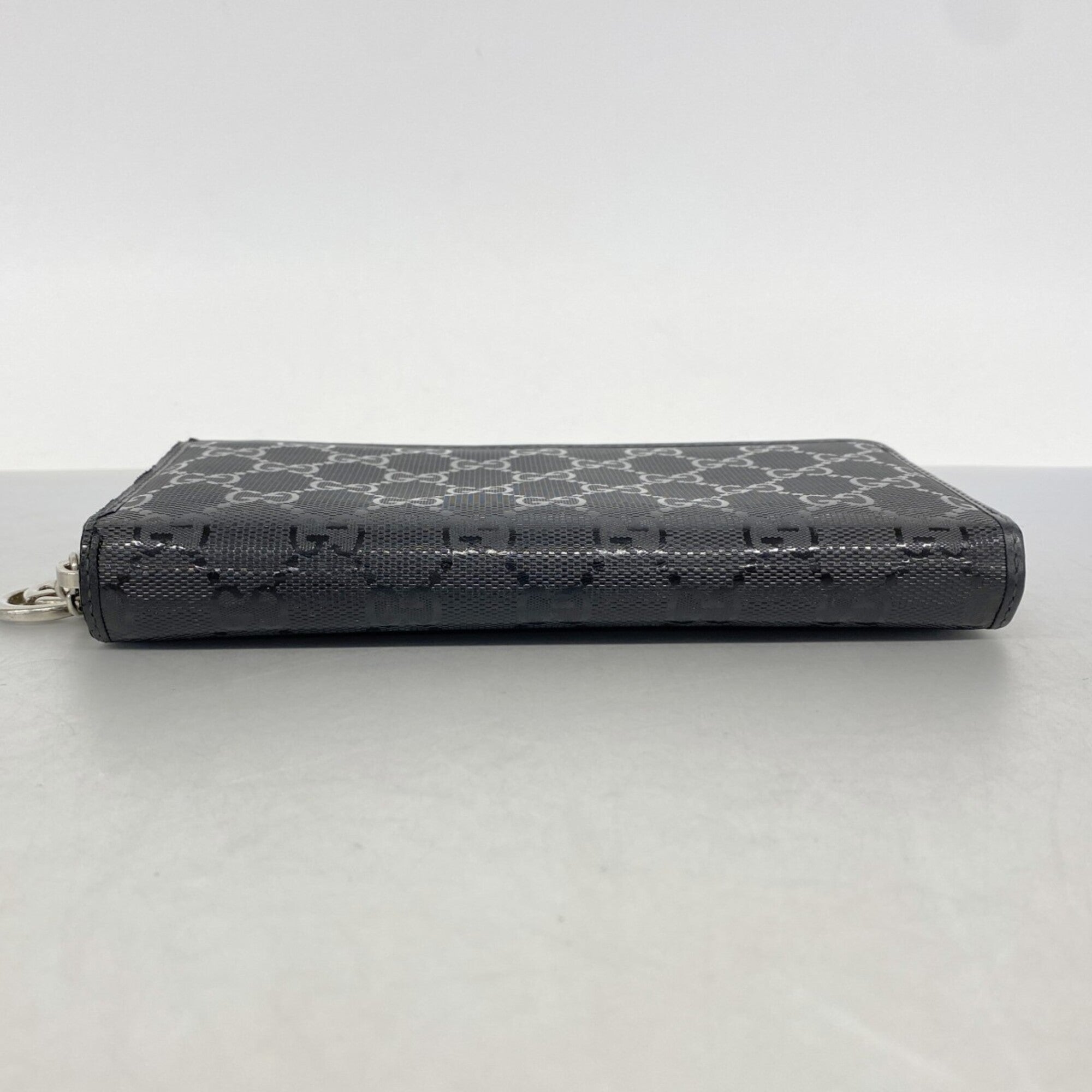 Gucci Black Pvc Long Wallet (Bi-Fold) (Pre-Owned)