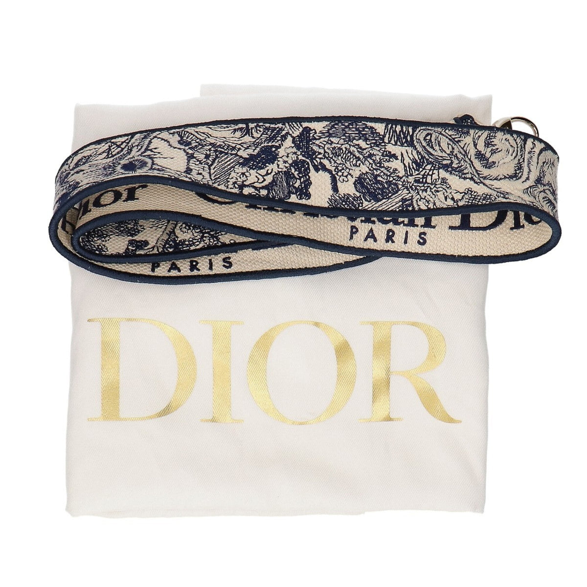 Christian Dior Blue Cotton Handbag Shoulder Bag (Pre-Owned)